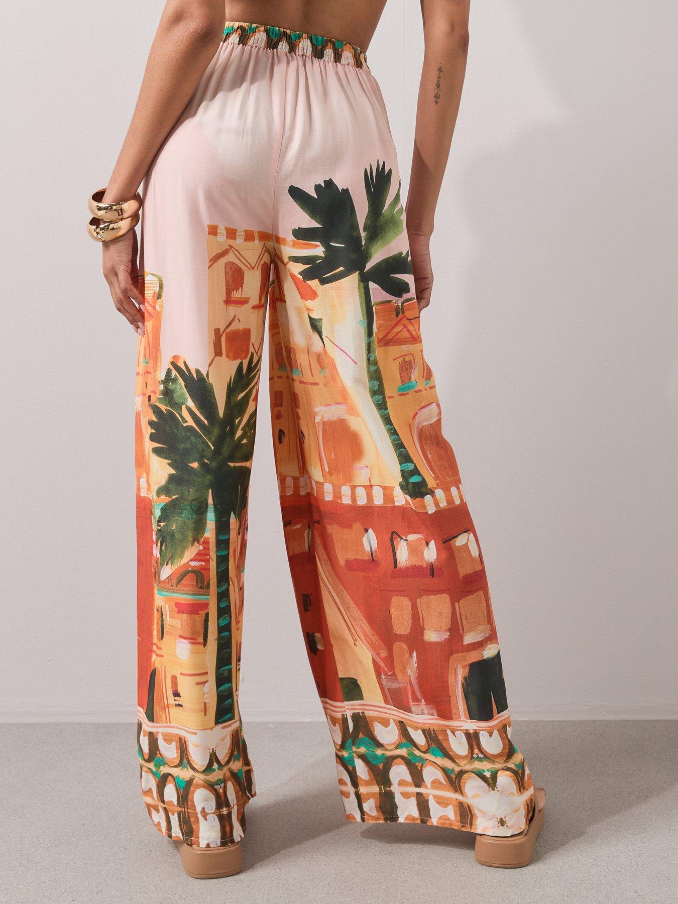 Image 2 of 7 of The Very Collection Printed Beach Trousers