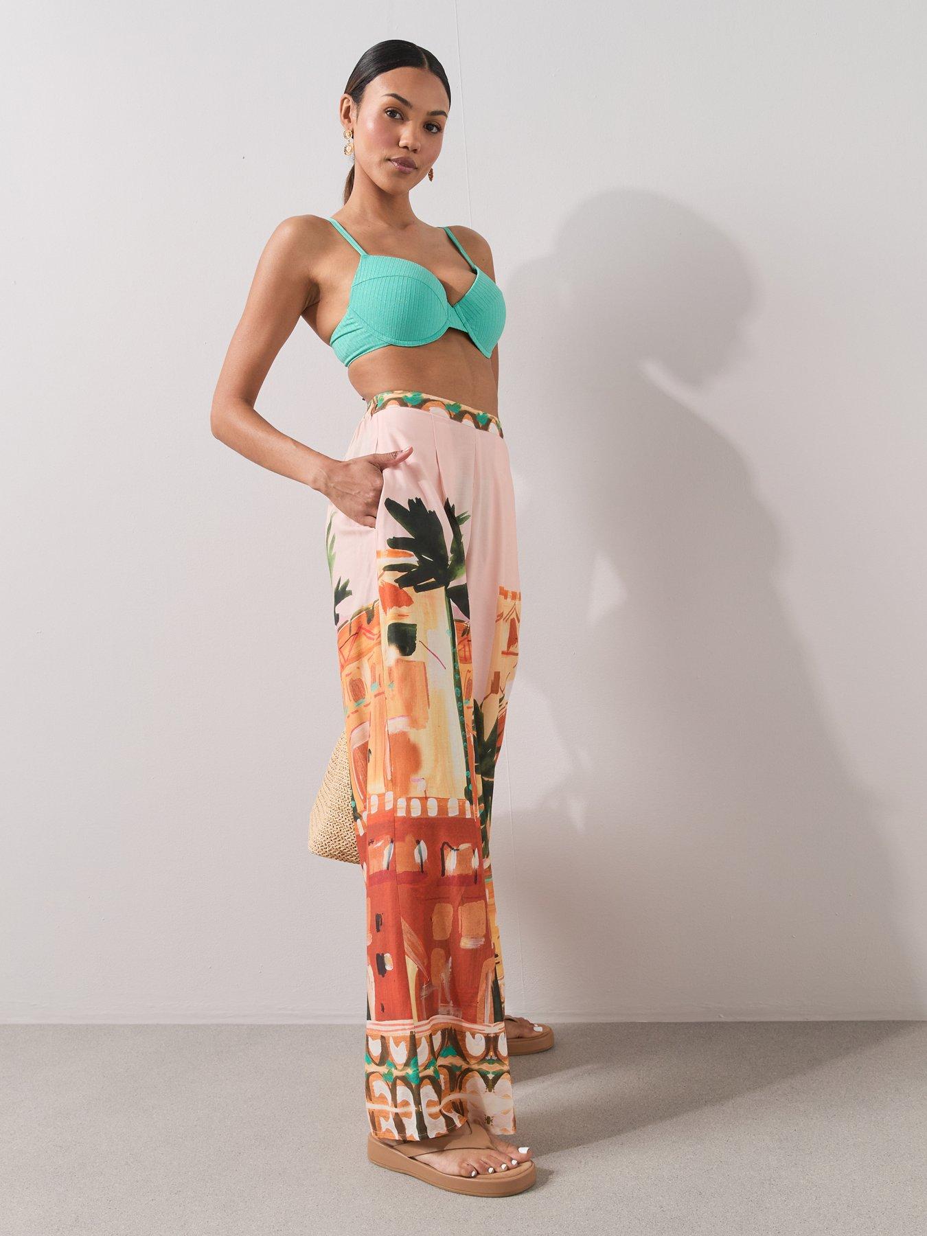 Image 3 of 7 of The Very Collection Printed Beach Trousers