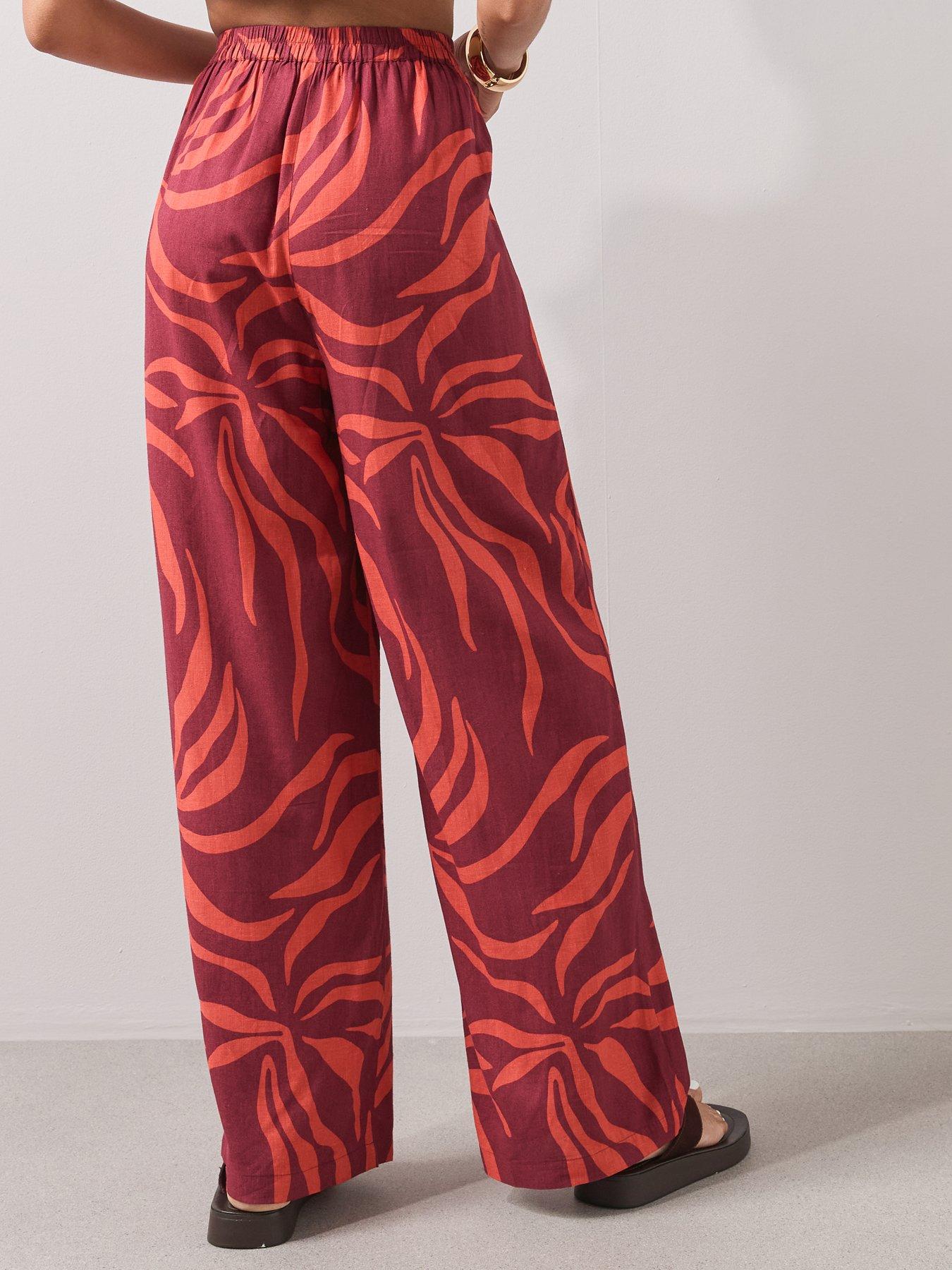 Image 2 of 7 of The Very Collection Zebra Trousers Co Ord