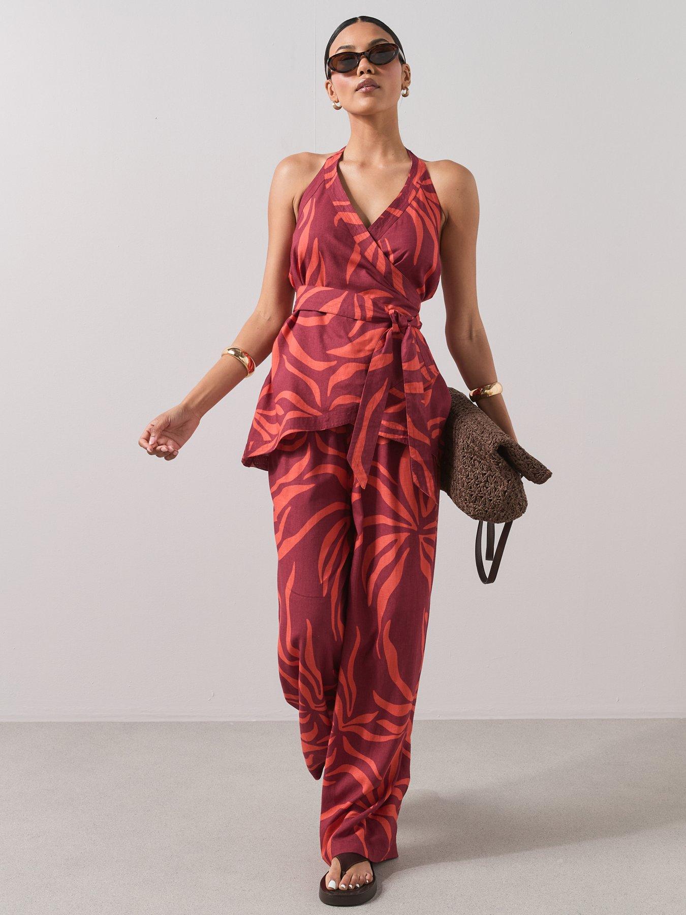 Image 3 of 7 of The Very Collection Zebra Trousers Co Ord
