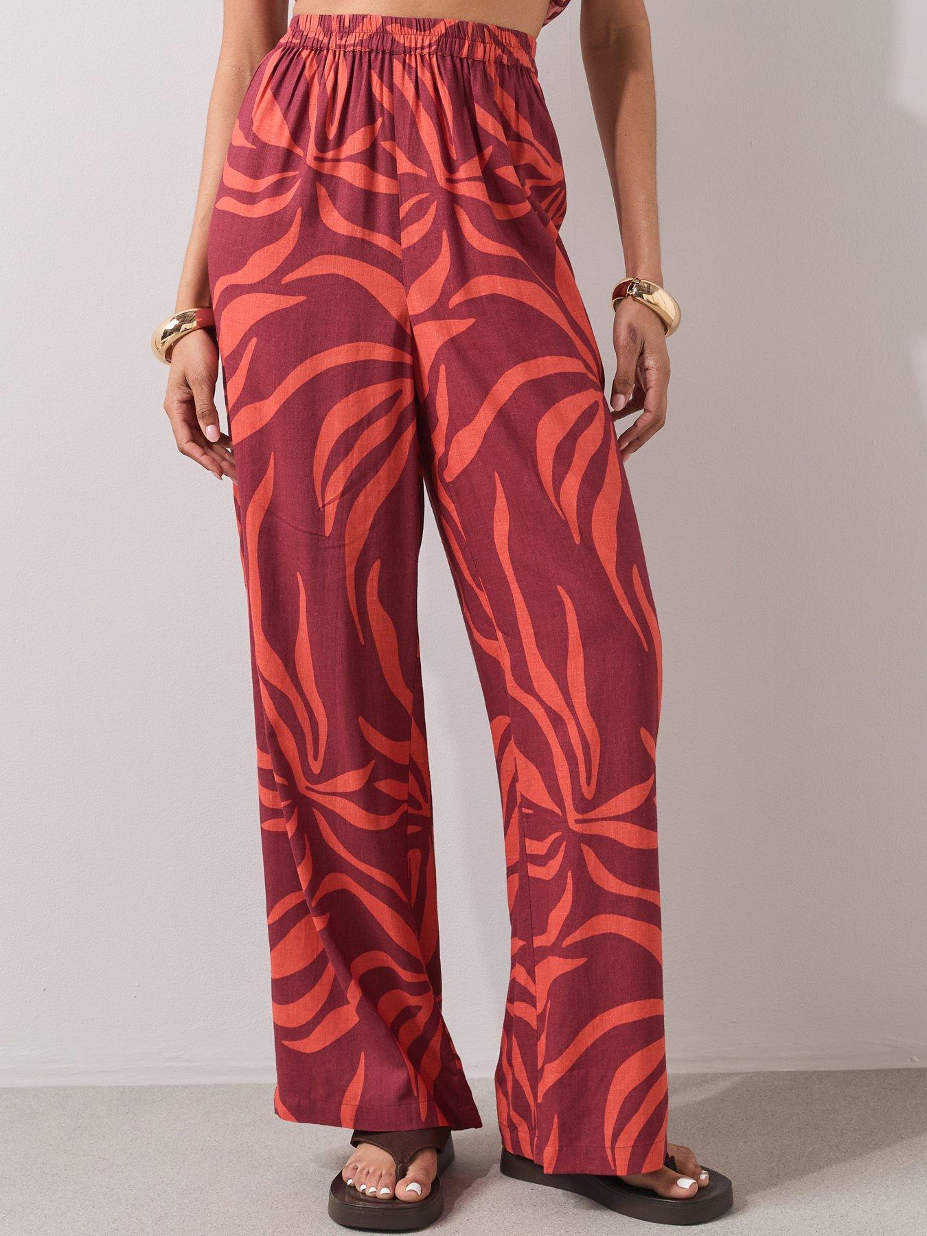 Image 4 of 7 of The Very Collection Zebra Trousers Co Ord