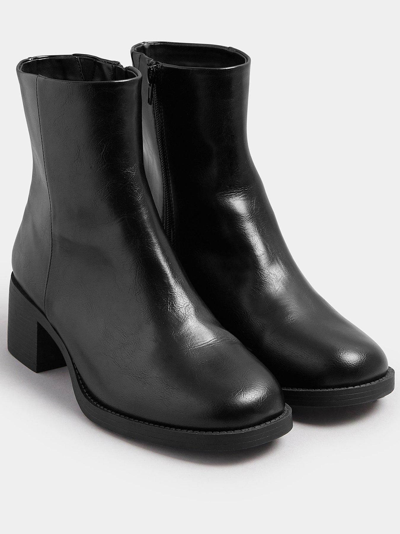  image of yours-wide-fit-square-ankle-boot-black