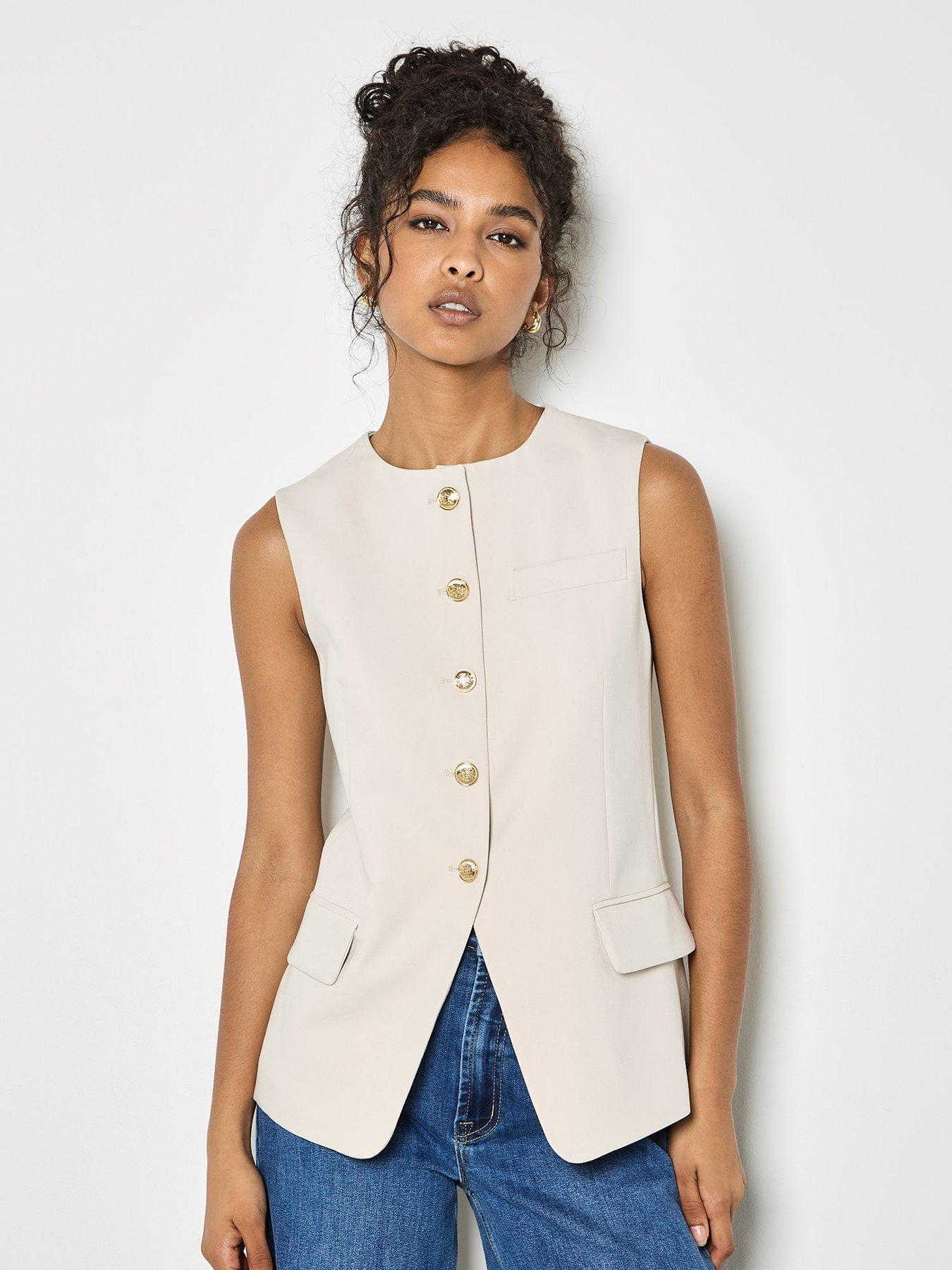apricot-high-neck-tailored-waistcoat-top