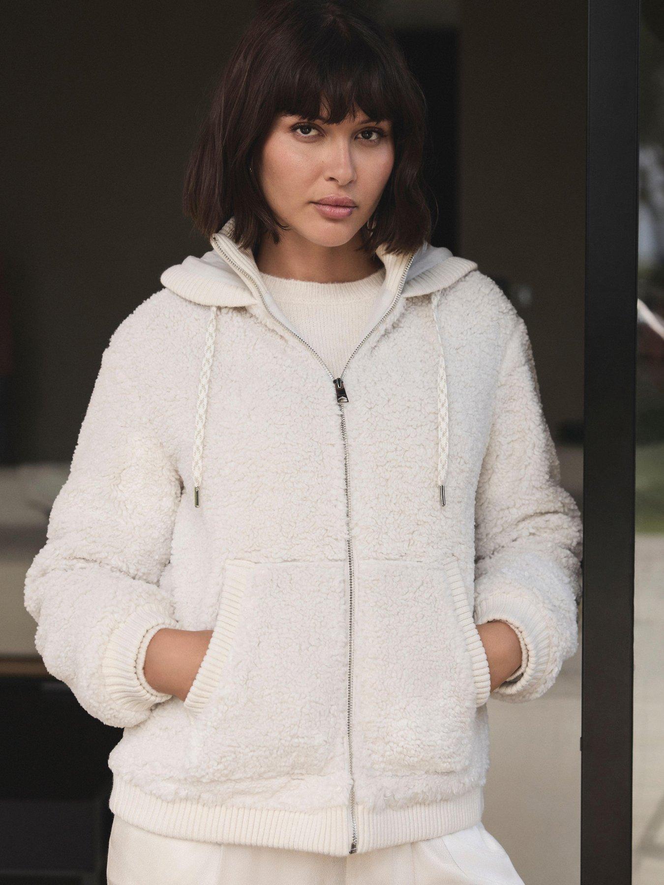  image of mint-velvet-borg-longline-hoodie-white