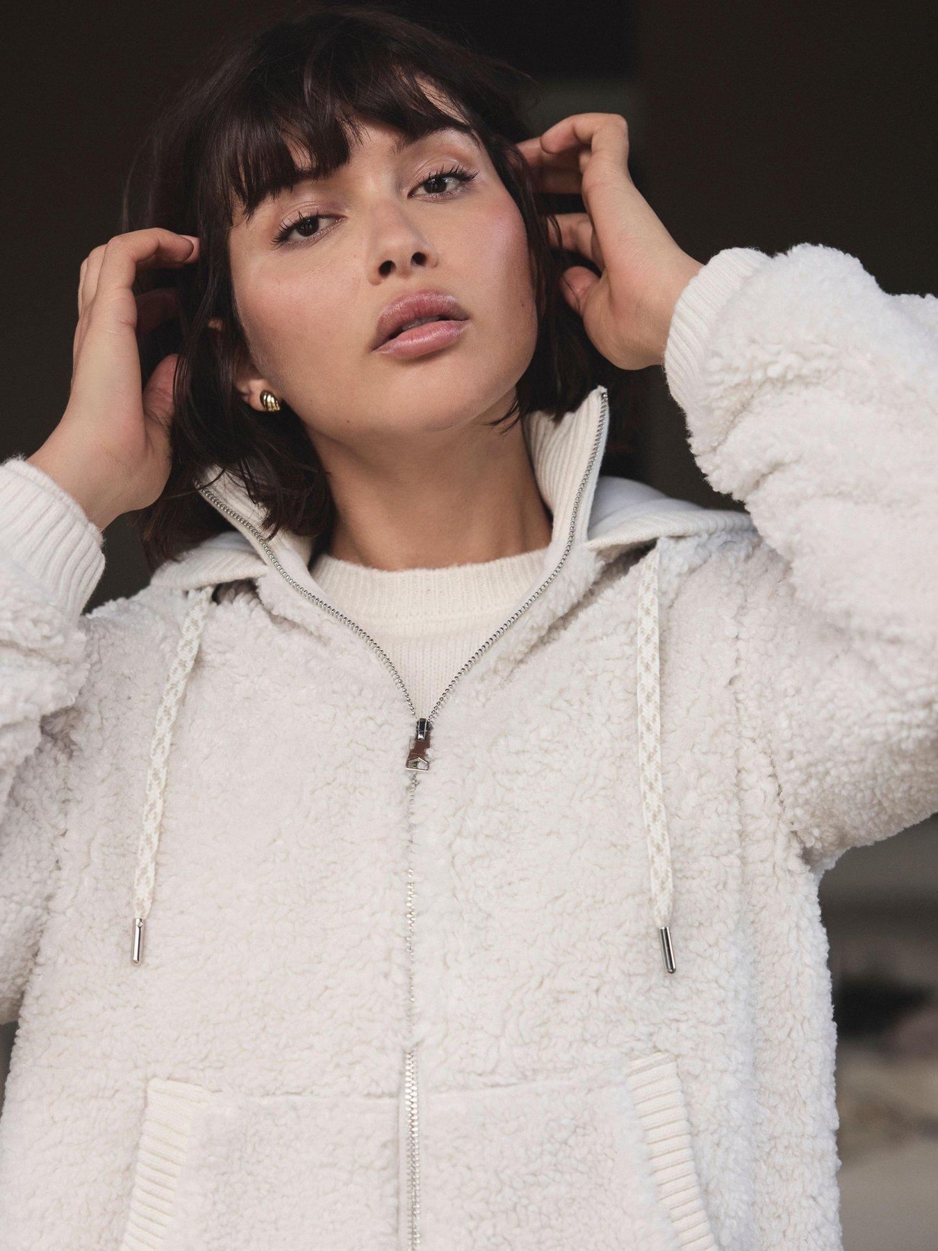  image of mint-velvet-borg-longline-hoodie-white