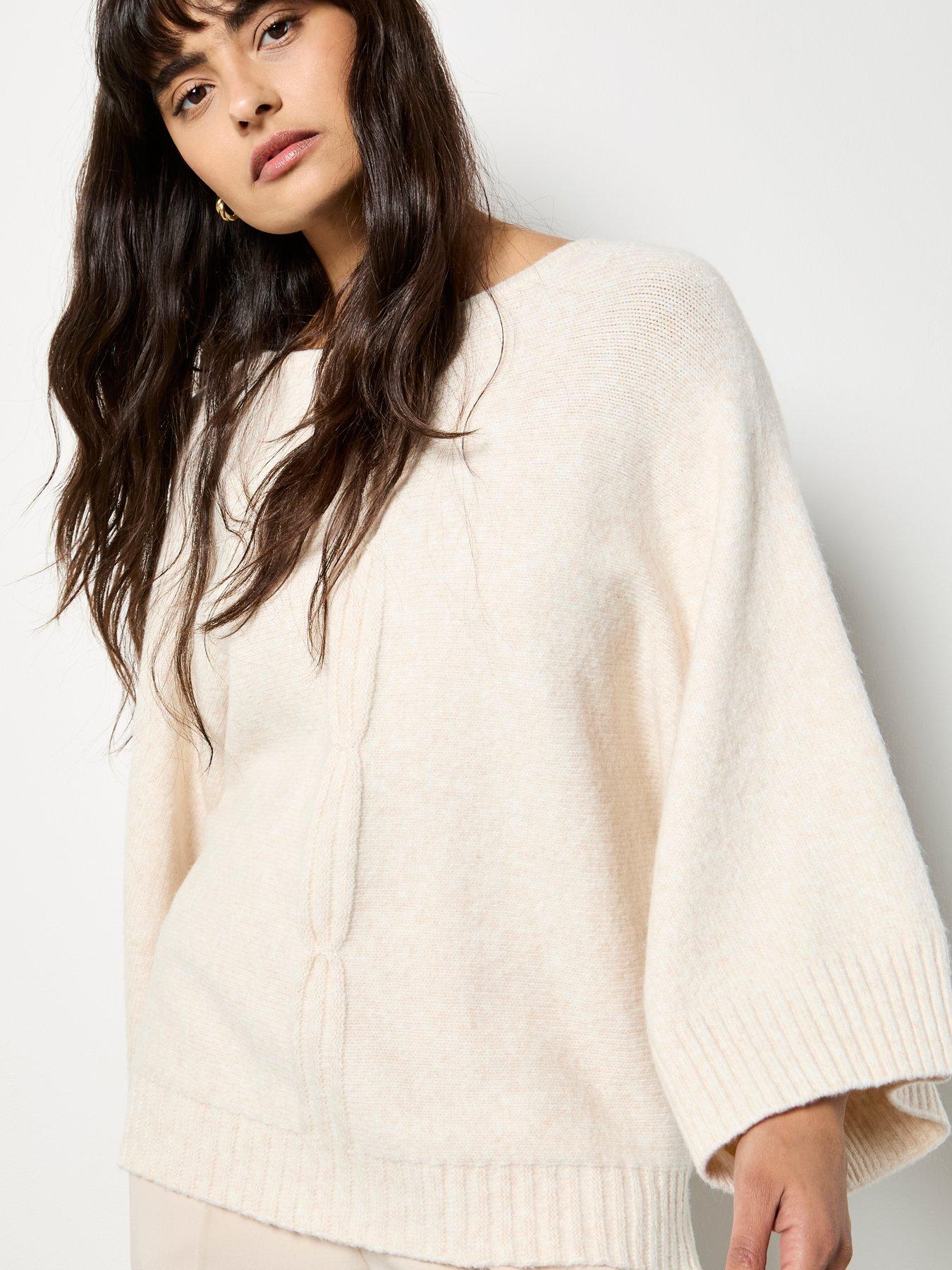 apricot-oversized-cape-jumper