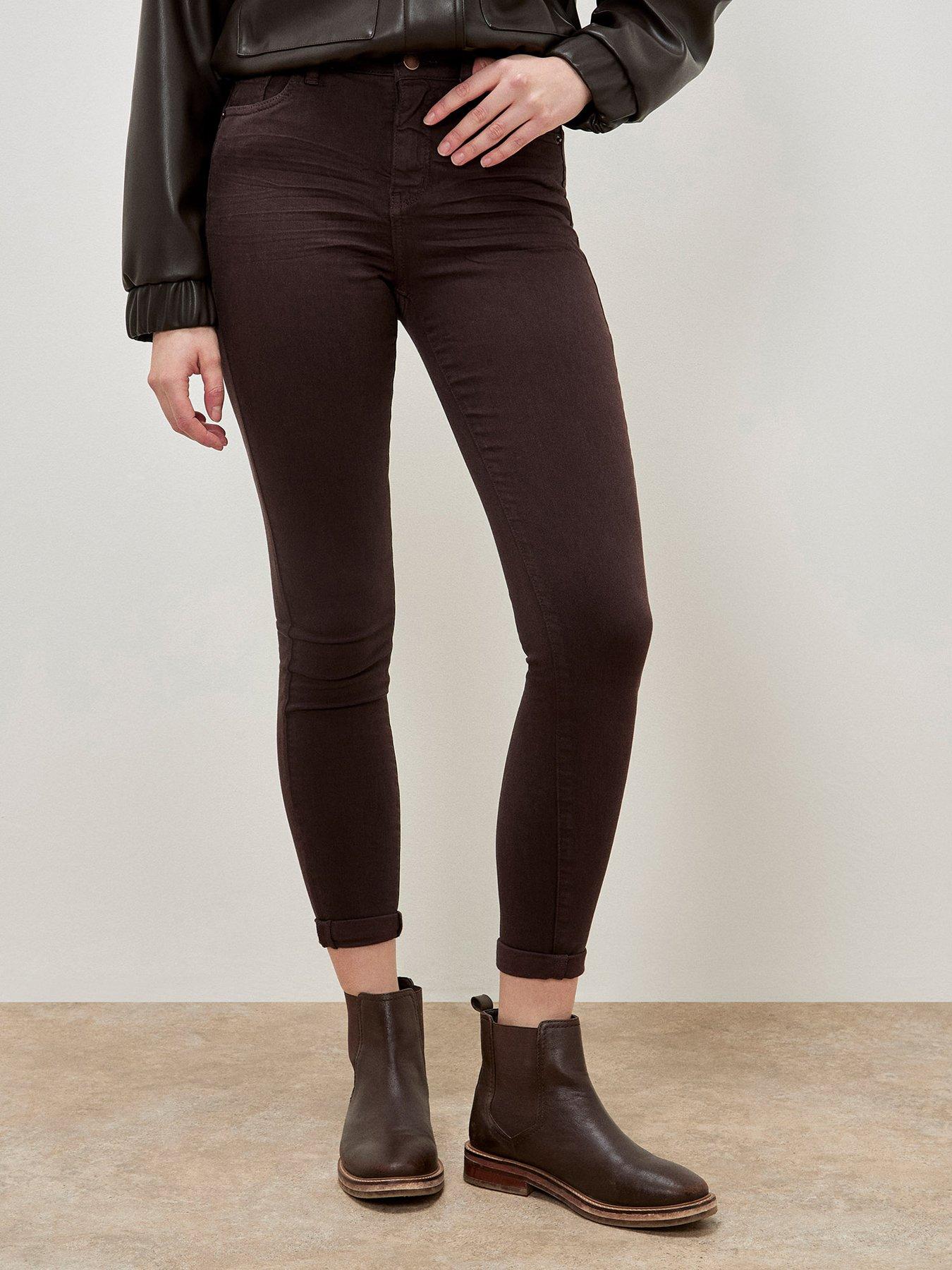 Apricot Sienna Skinny Brown Jeans