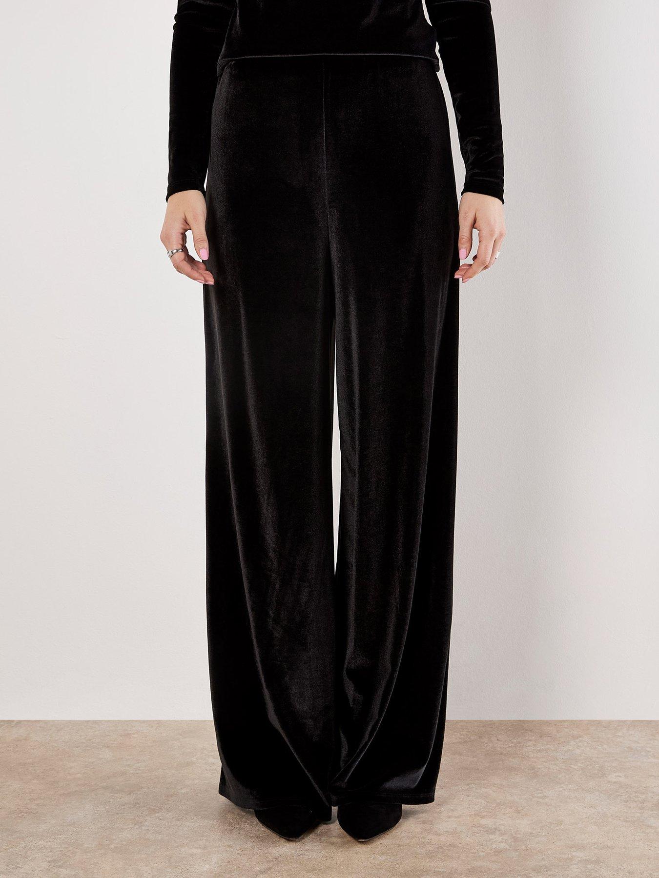 apricot-velvet-clean-waist-trousers