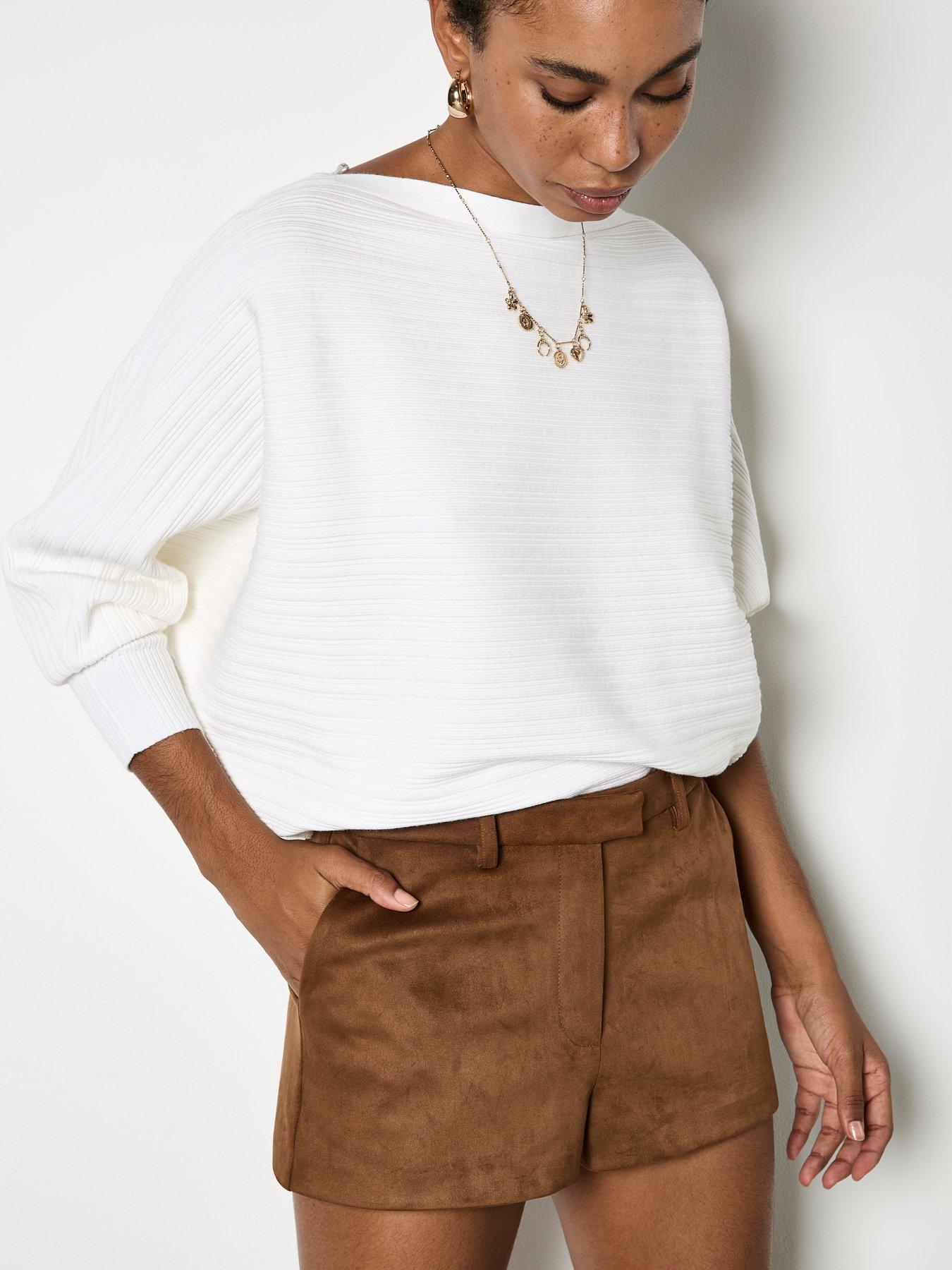 Apricot Suede Lined Micro Short