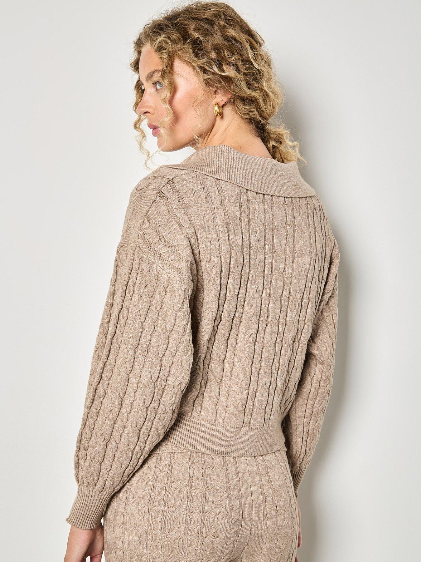 Image 2 of 4 of Apricot Cable Collar Jumper