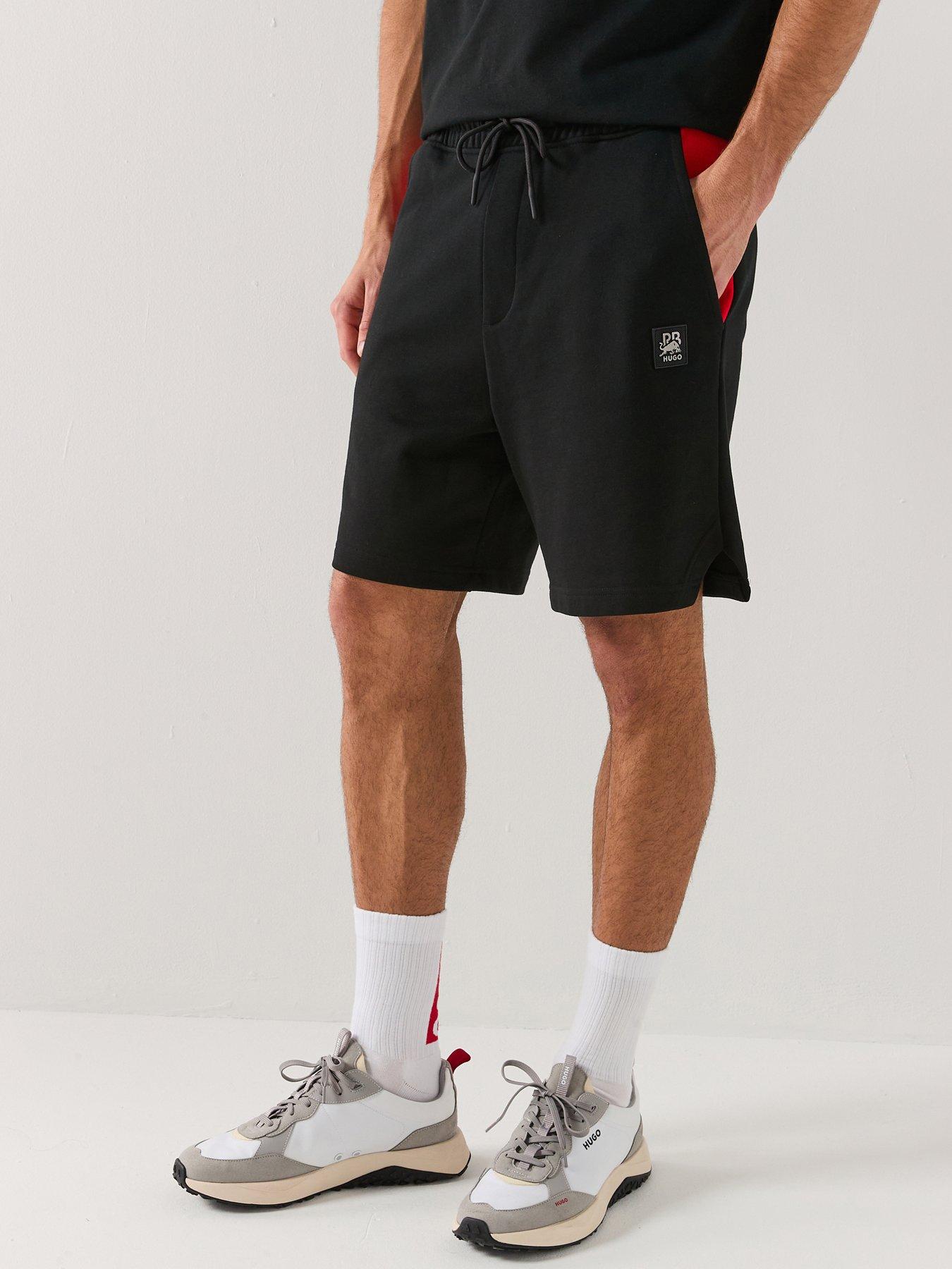 HUGO HUGO X RB Despen Relaxed Fit Jersey Shorts - Black