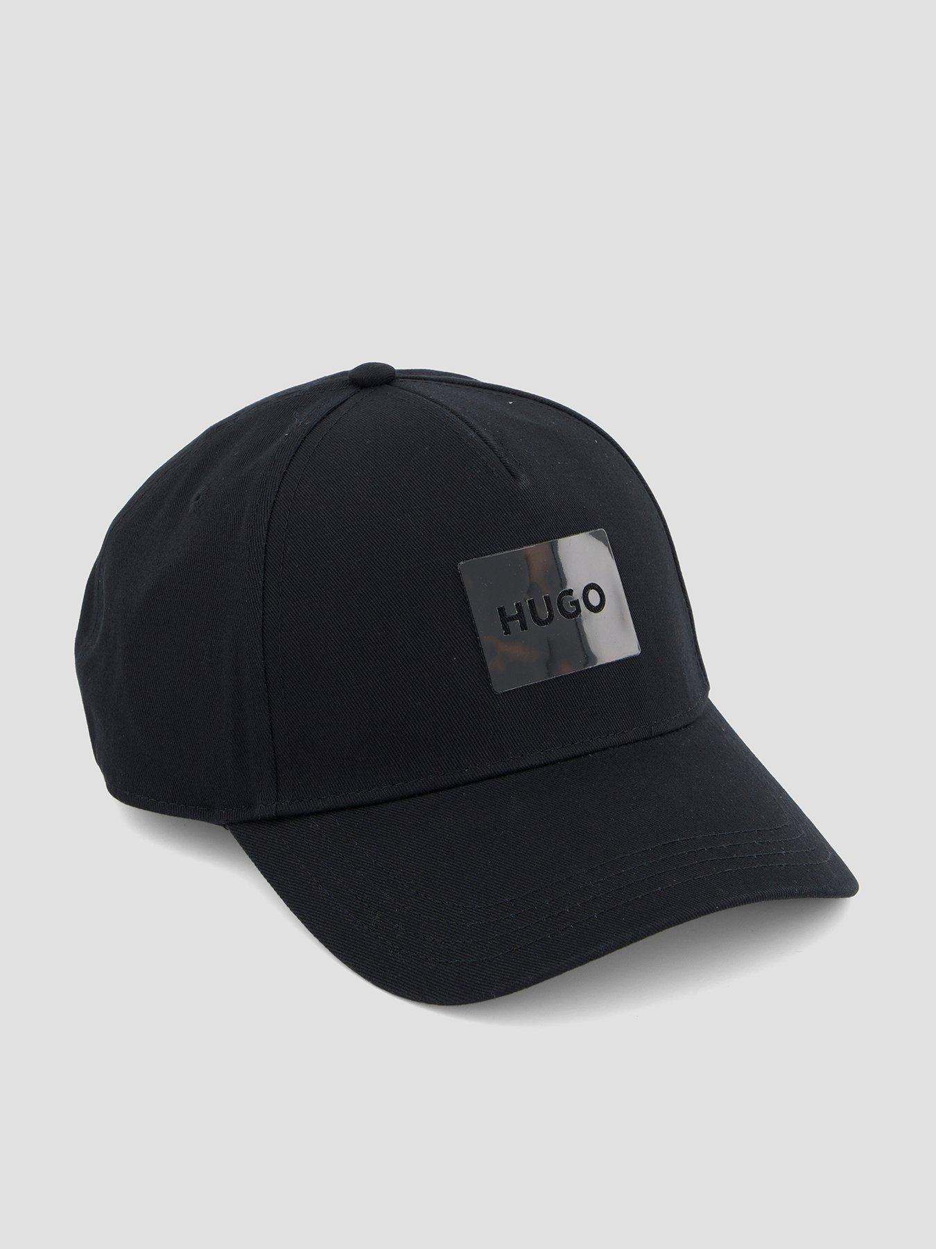Image 1 of 4 of HUGO Hugo Jude Tortoise Shell Badge Cap - Black