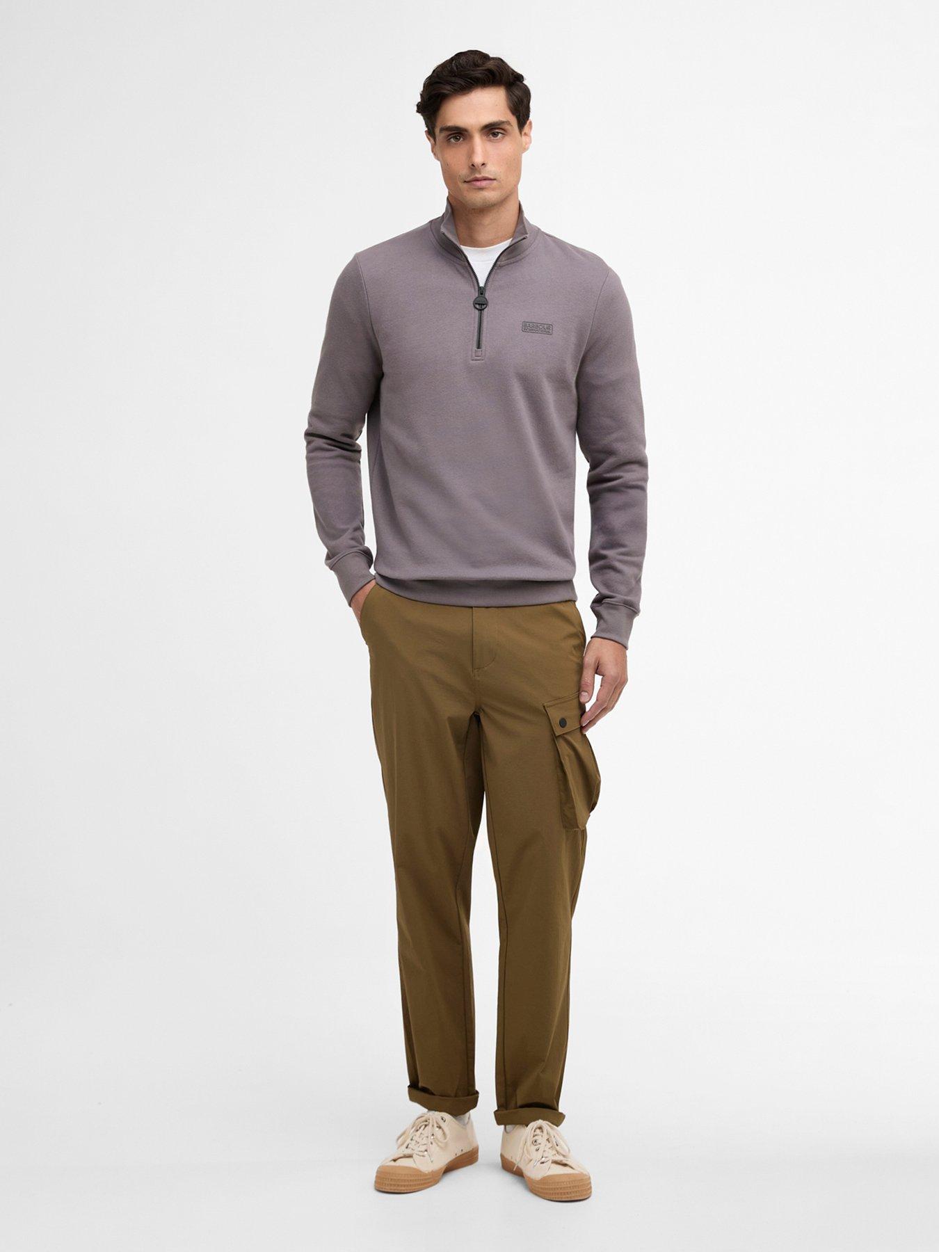 Image 3 of 5 of Barbour International Essential Half Zip Sweatshirt - Purple