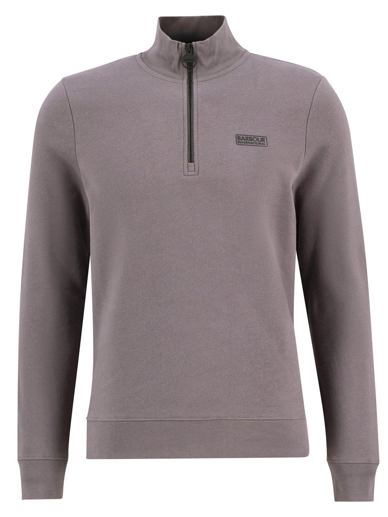 Image 5 of 5 of Barbour International Essential Half Zip Sweatshirt - Purple