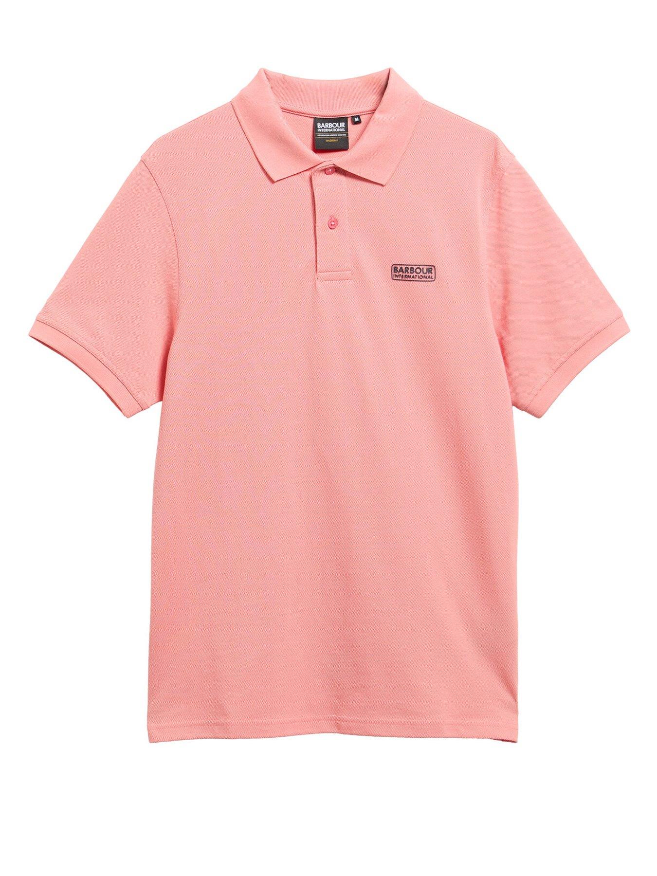 Image 5 of 5 of Barbour International Essential Tailored Polo Shirt - Pink