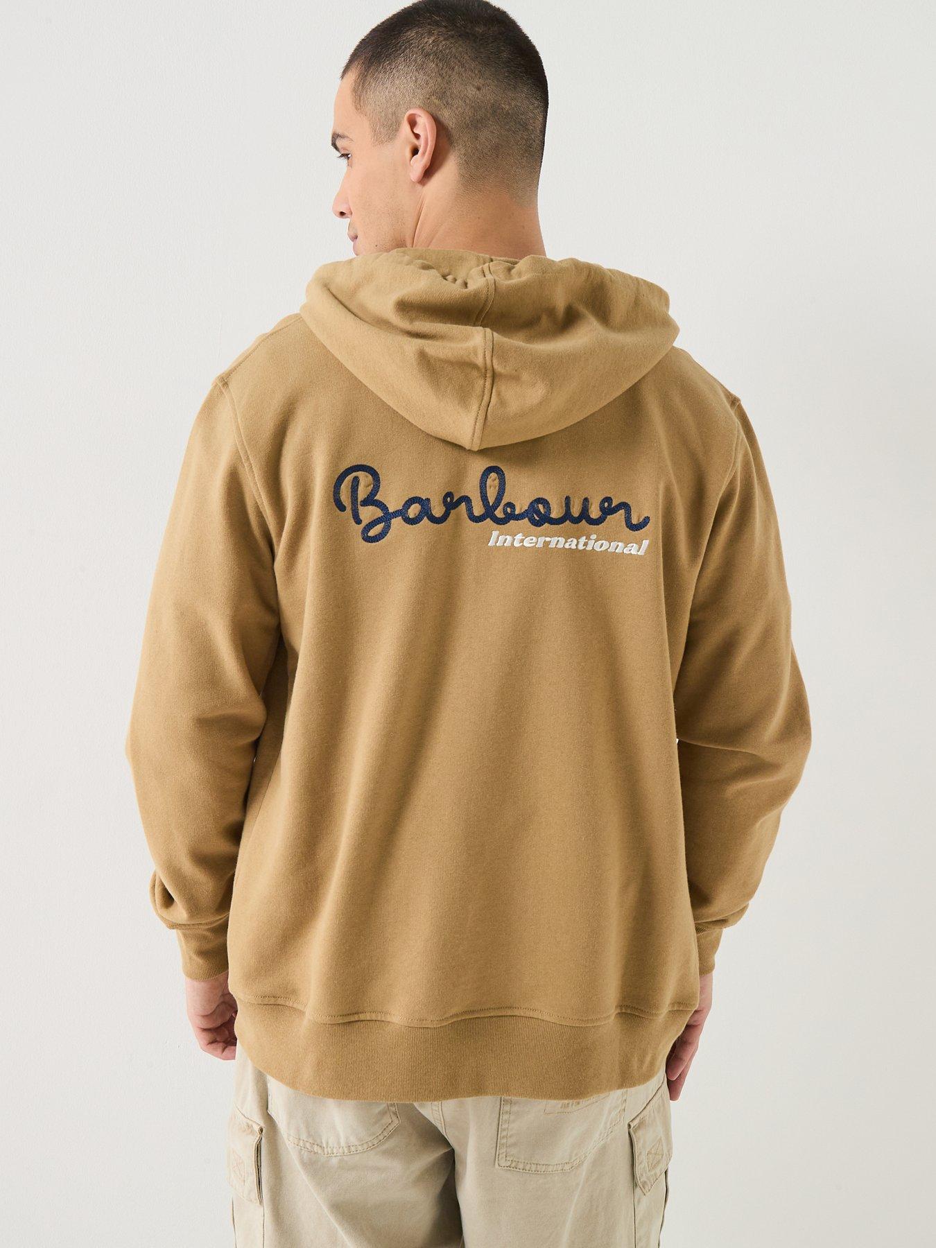Image 1 of 6 of Barbour International Authentics Regar Hoodie - Beige