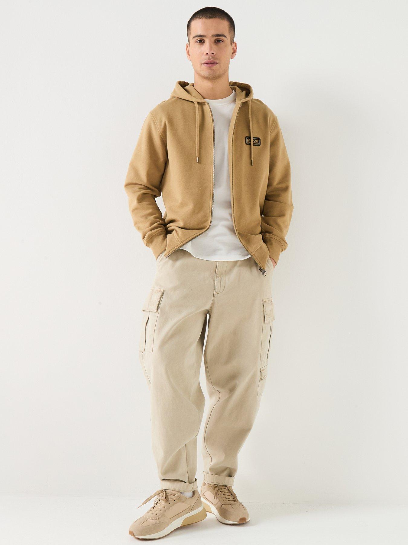 Image 3 of 6 of Barbour International Authentics Regar Hoodie - Beige