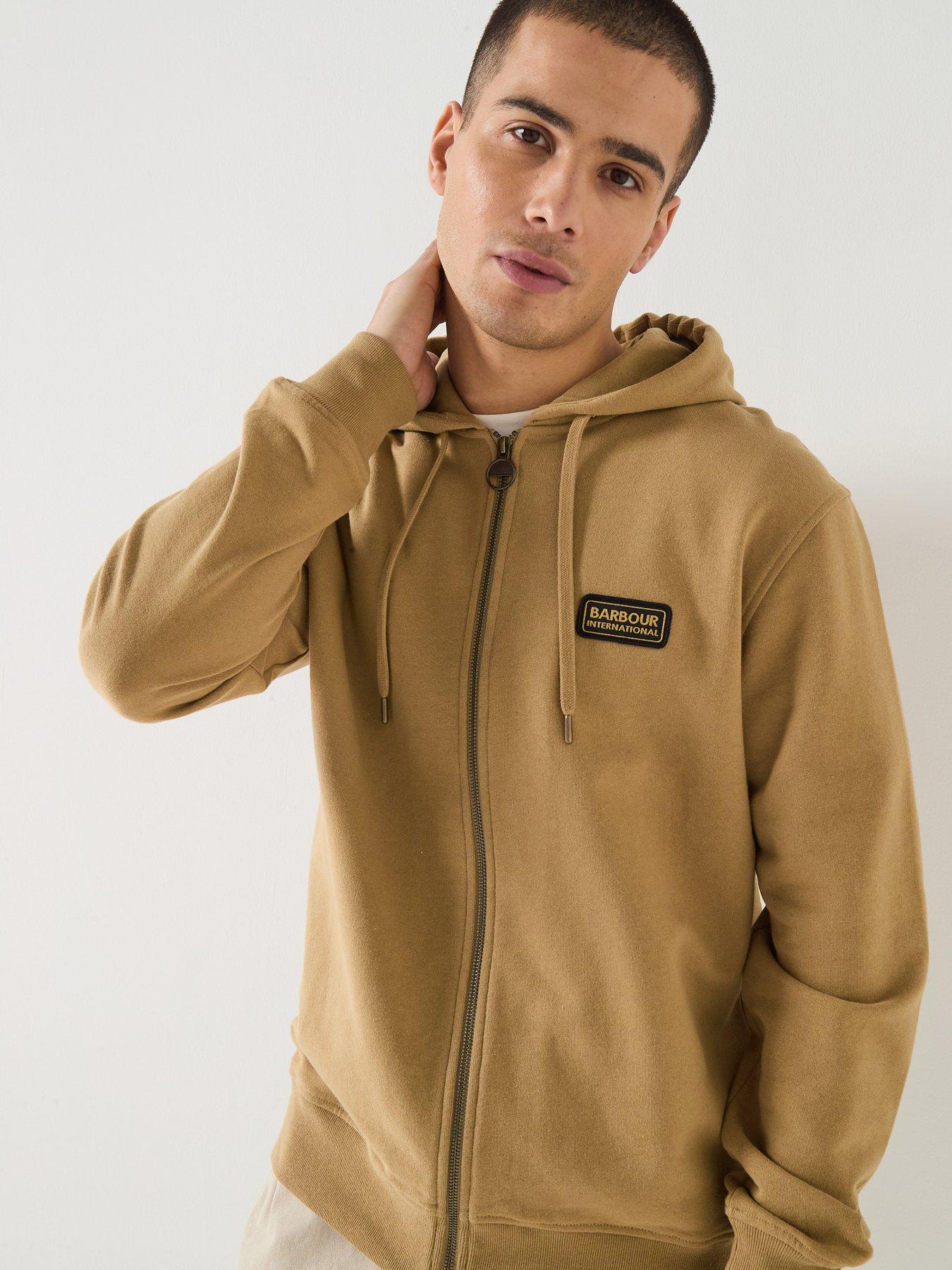 Image 4 of 6 of Barbour International Authentics Regar Hoodie - Beige