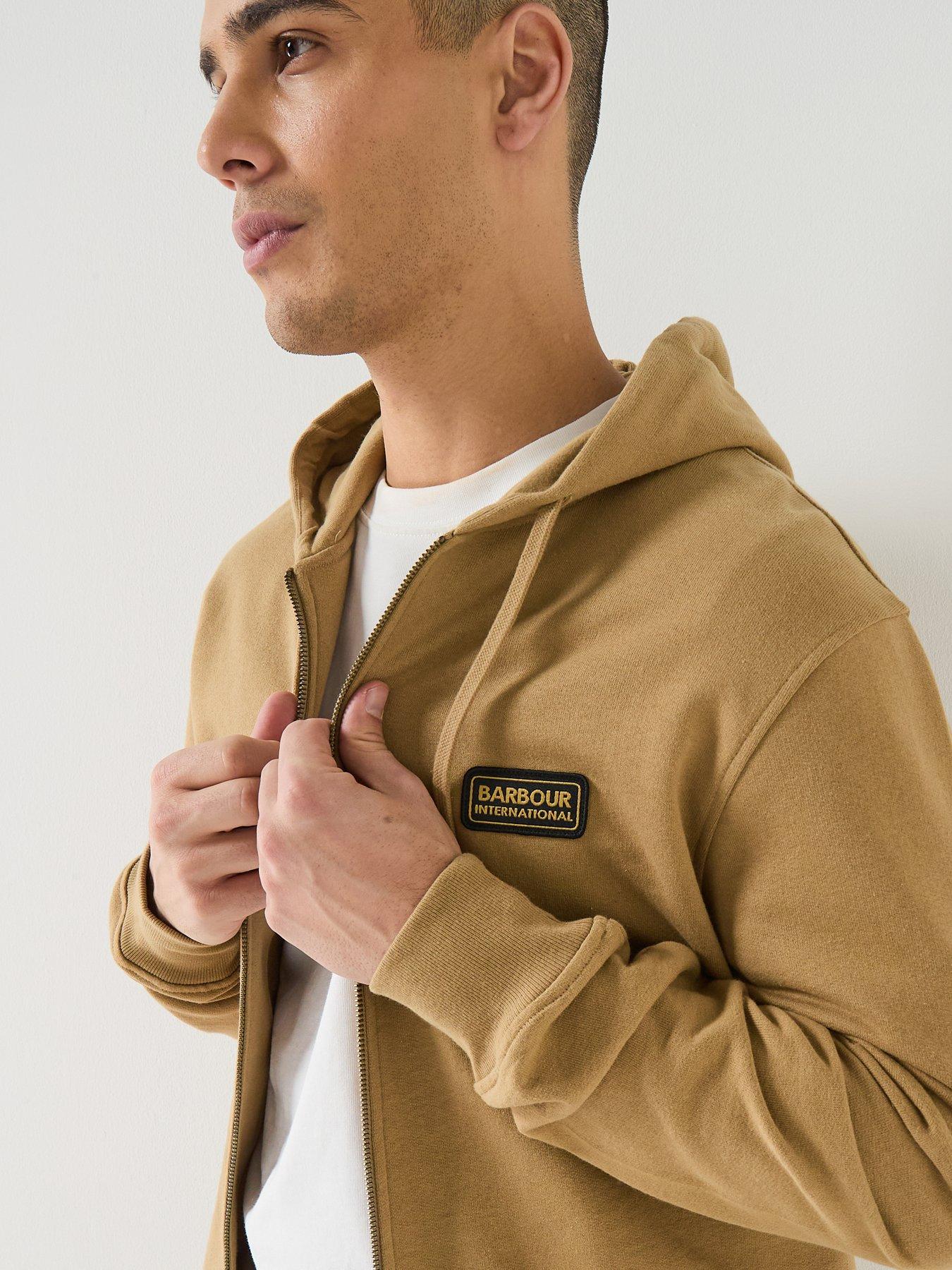 Image 6 of 6 of Barbour International Authentics Regar Hoodie - Beige