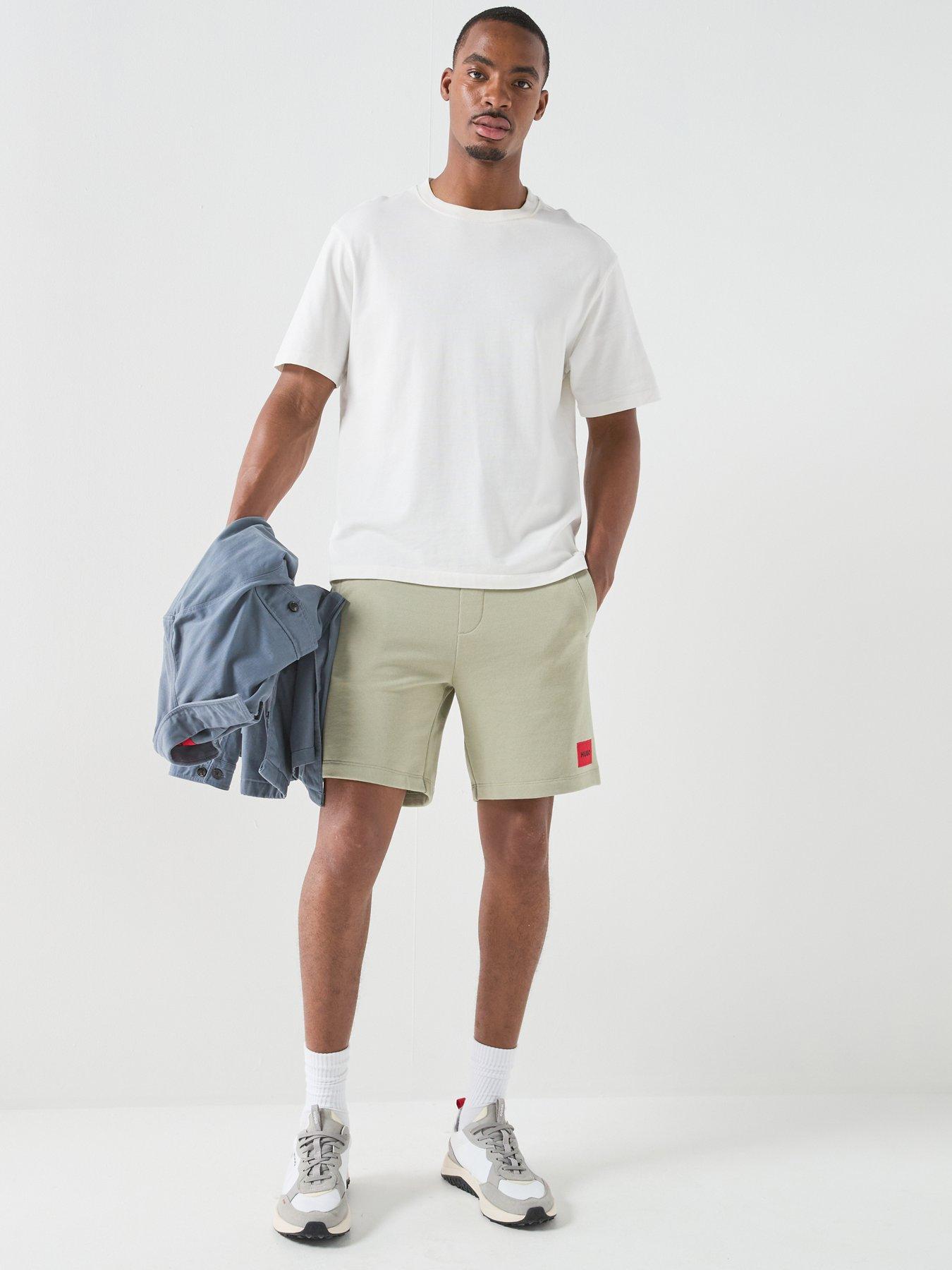 Image 3 of 4 of HUGO Diz222 Regular Fit Jersey Shorts - Light Green