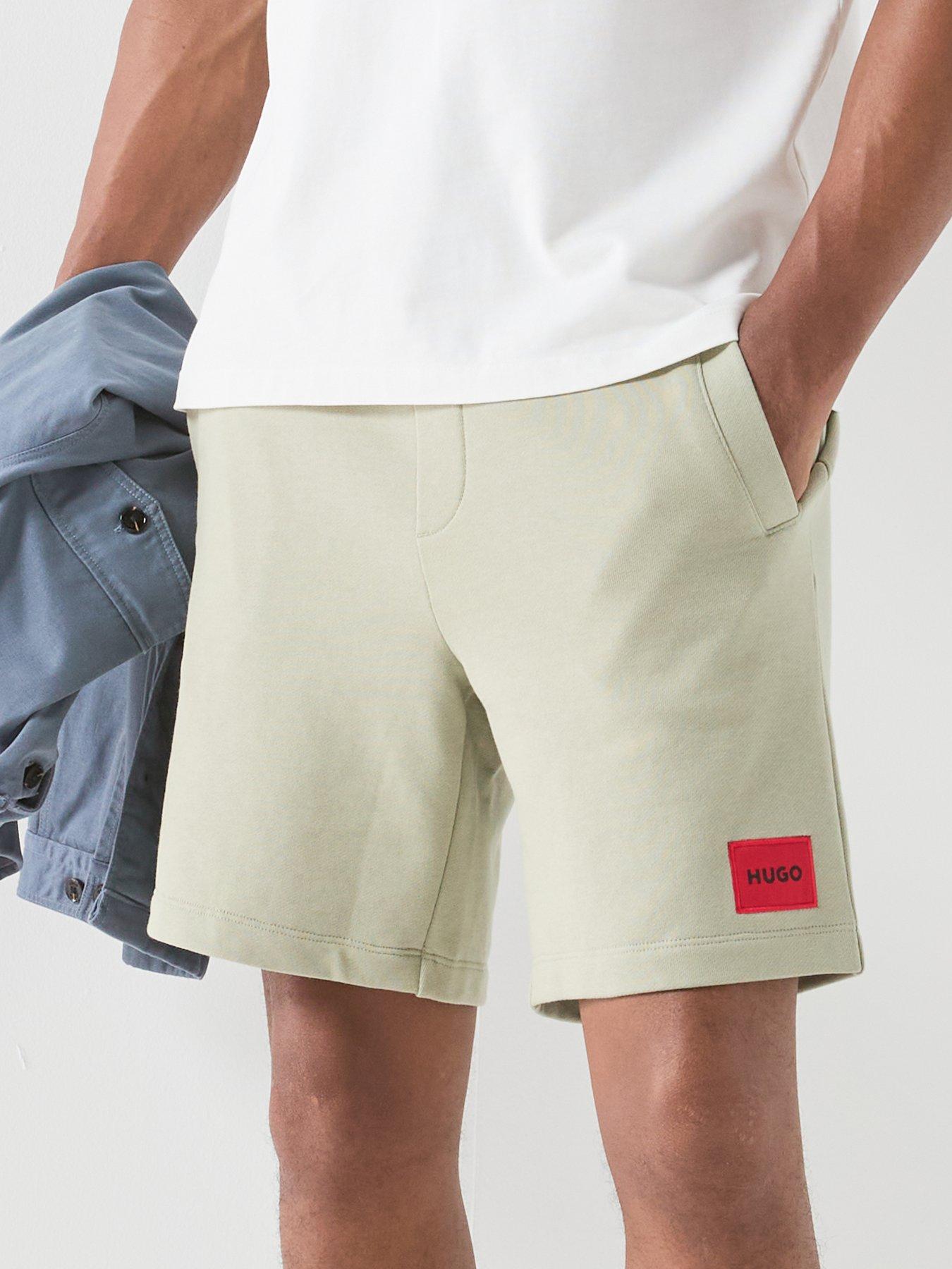 Image 4 of 4 of HUGO Diz222 Regular Fit Jersey Shorts - Light Green