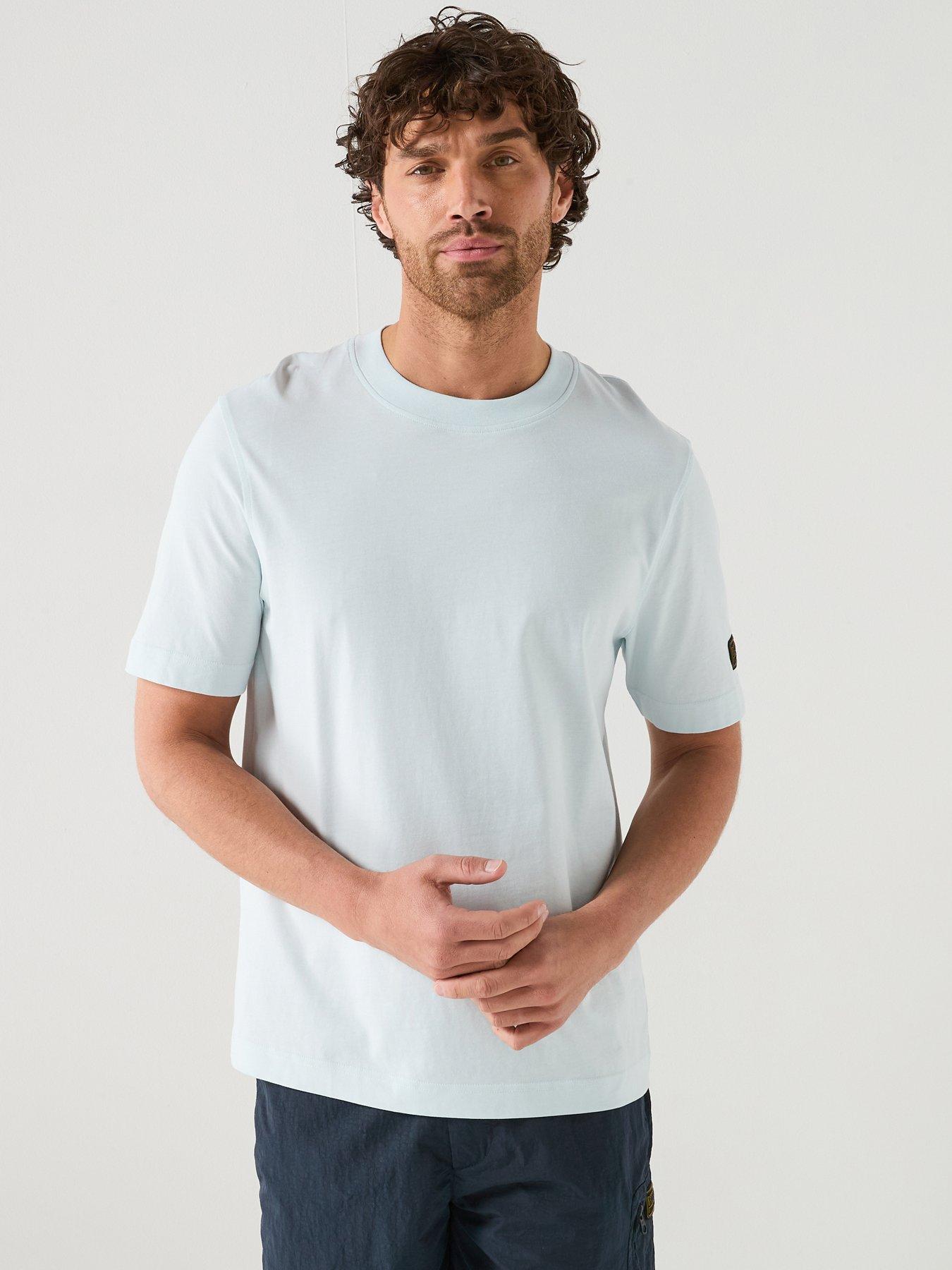 Barbour International Barbour International Exclusive Outline Relaxed Jersey T-Shirt - Light Blue