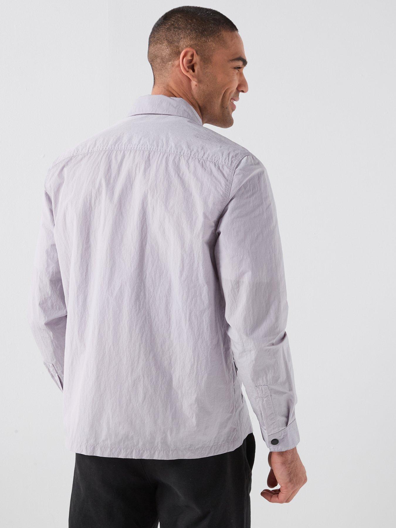  image of barbour-international-inline-overshirt-grey