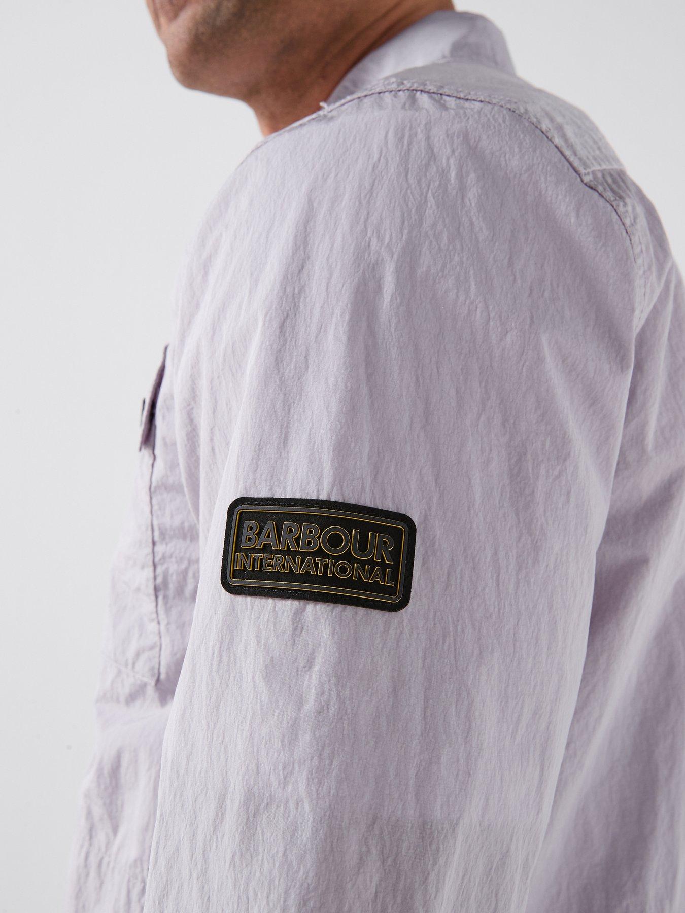  image of barbour-international-inline-overshirt-grey