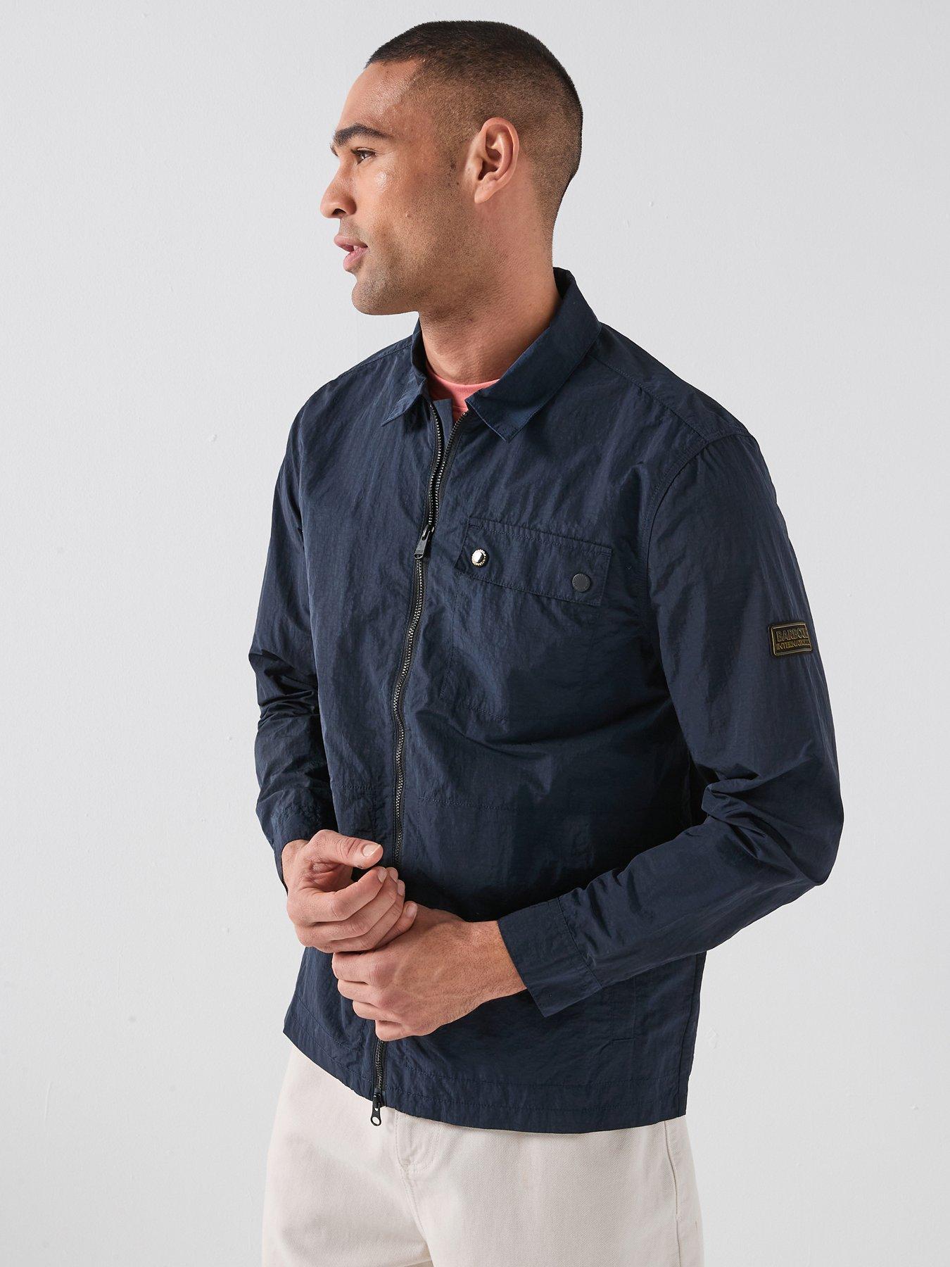 Image 1 of 6 of Barbour International Inline Overshirt - Navy