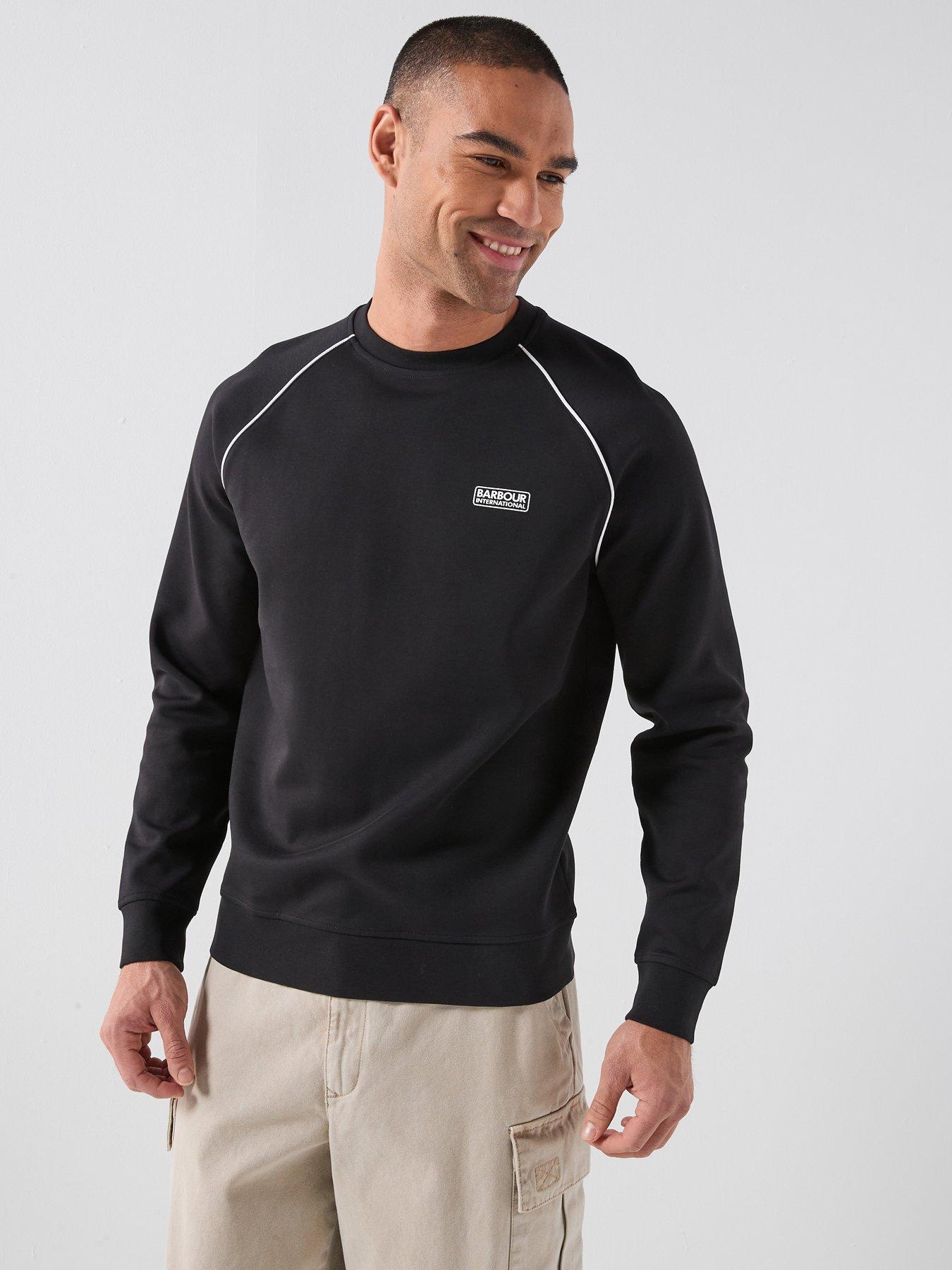 Image 1 of 4 of Barbour International Markford Crew Sweatshirt - Black