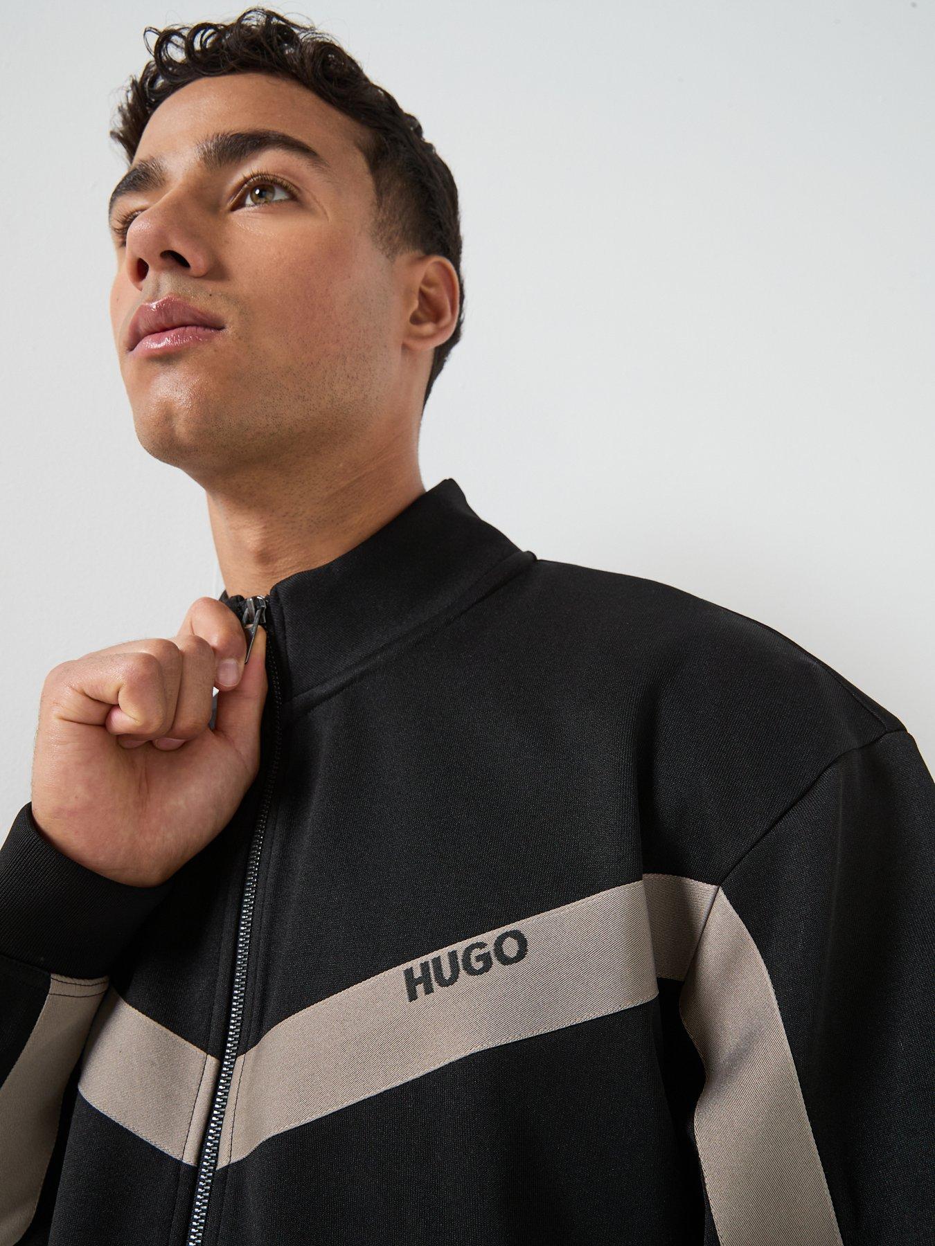 Image 4 of 6 of HUGO Darti Full Zip Sweat Top - Black