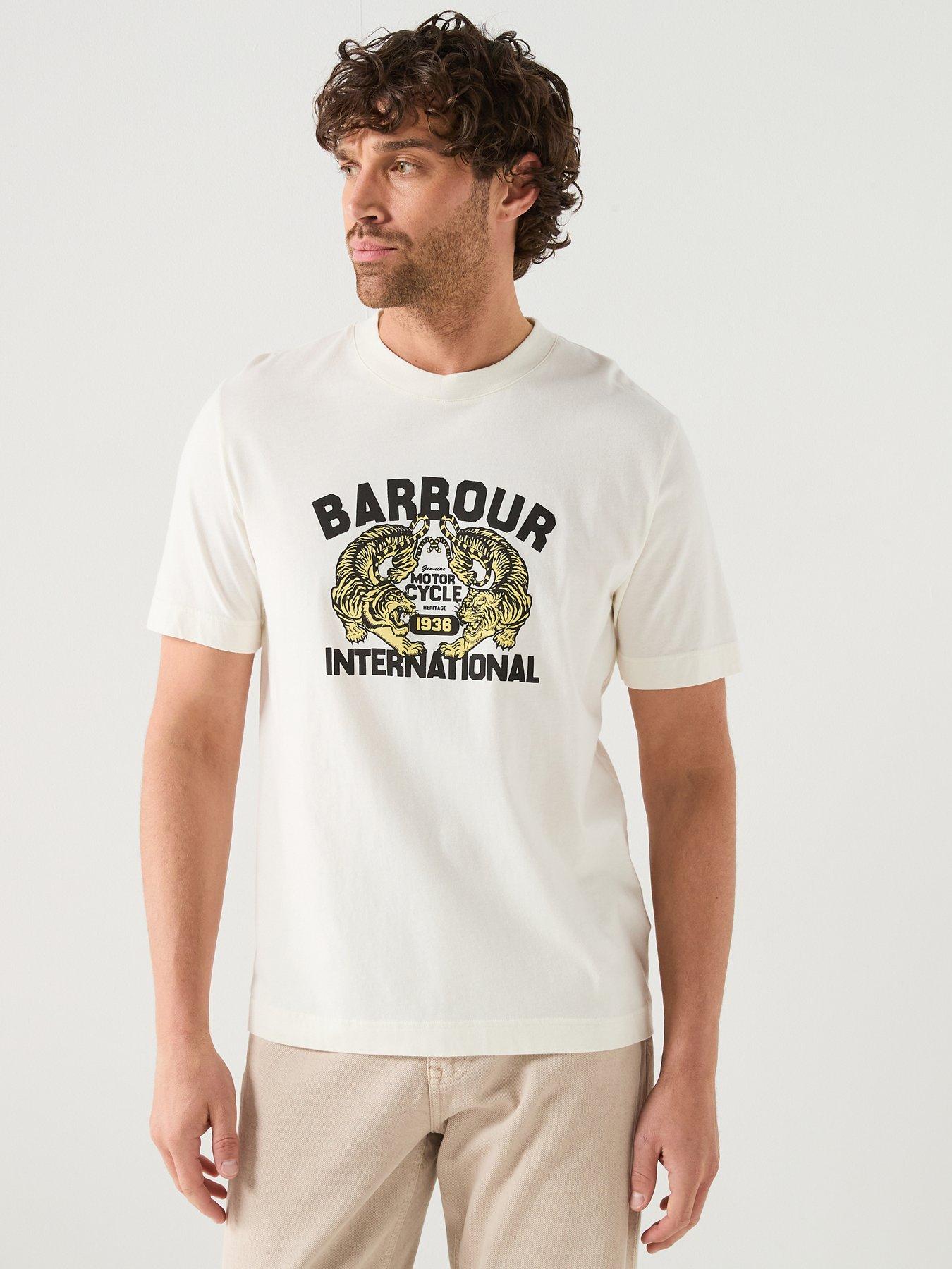 Barbour International Talisman Graphic Relaxed T-Shirt - White