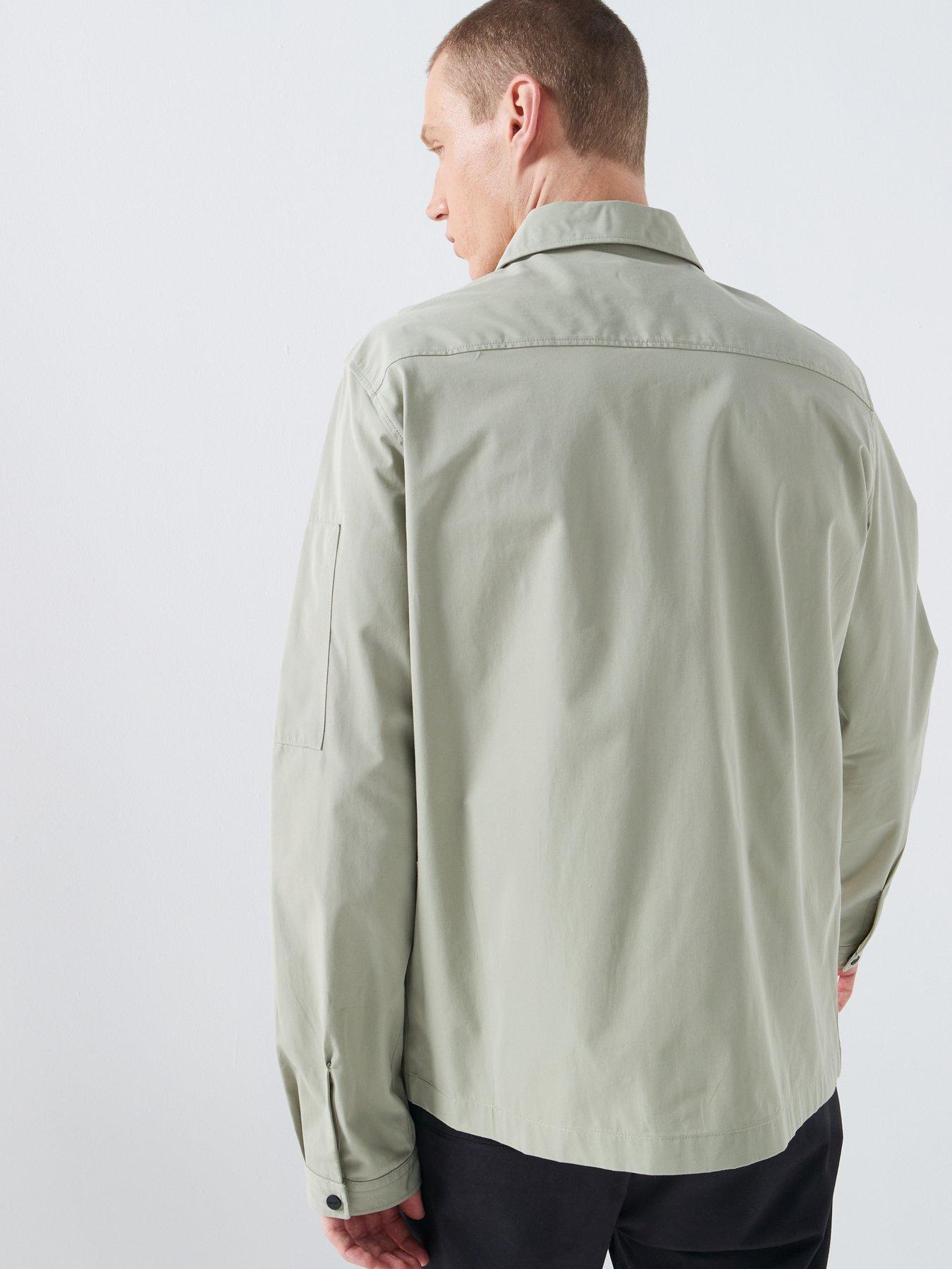 Image 2 of 6 of HUGO Emmond Oversize Fit Overshirt - Light Green