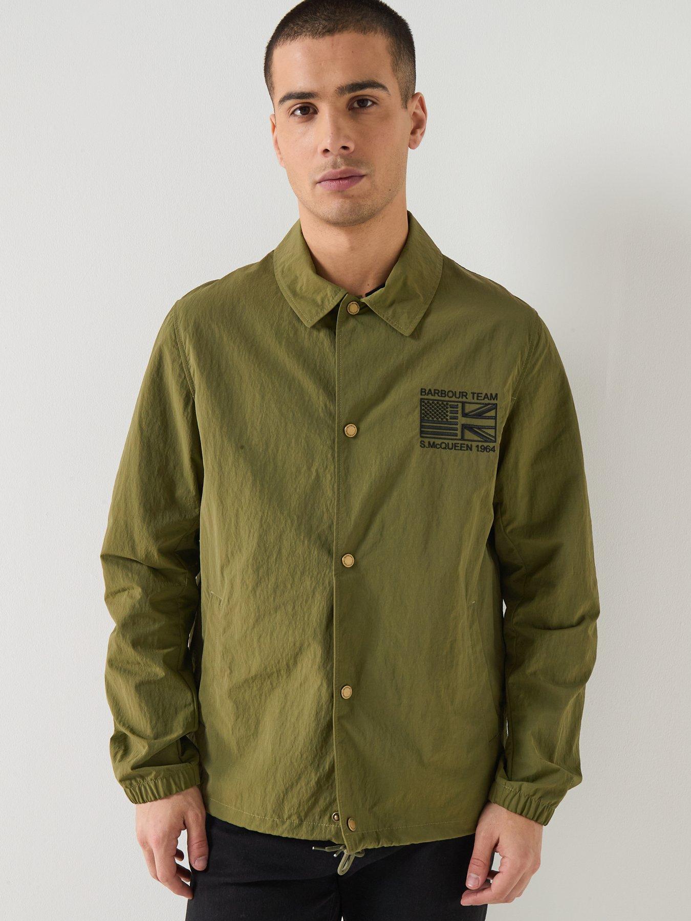 Image 5 of 6 of Barbour International X Steve Mcqueen Coach Jacket - Green