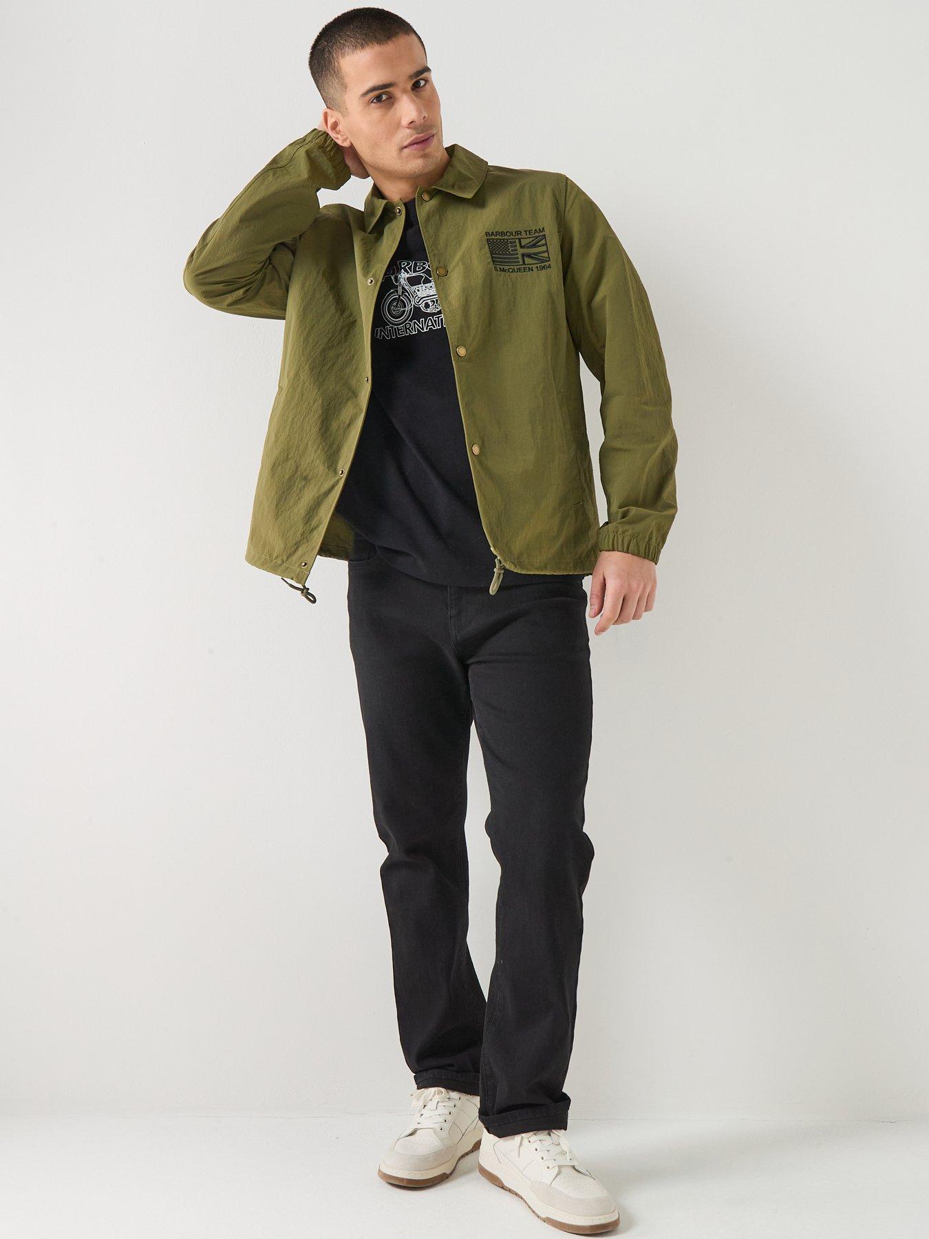 Image 6 of 6 of Barbour International X Steve Mcqueen Coach Jacket - Green