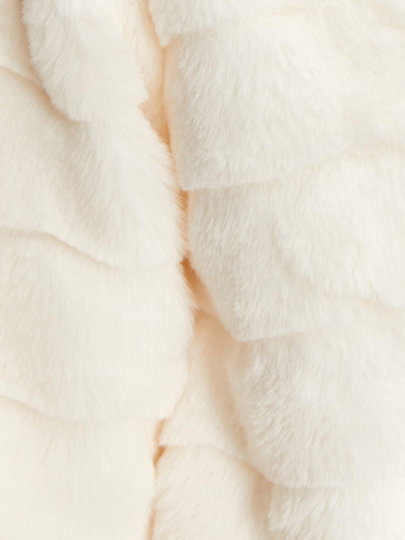  image of quiz-white-faux-fur-cropped-cover-up