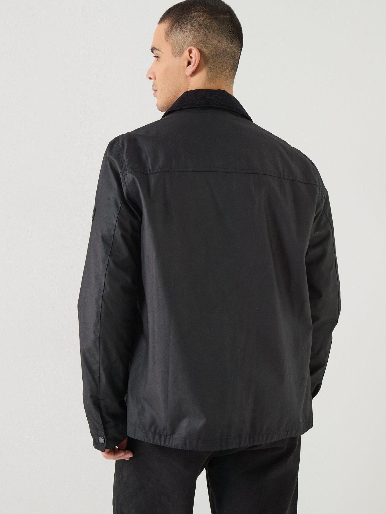 Image 2 of 6 of Barbour International Maze Wax Jacket - Black
