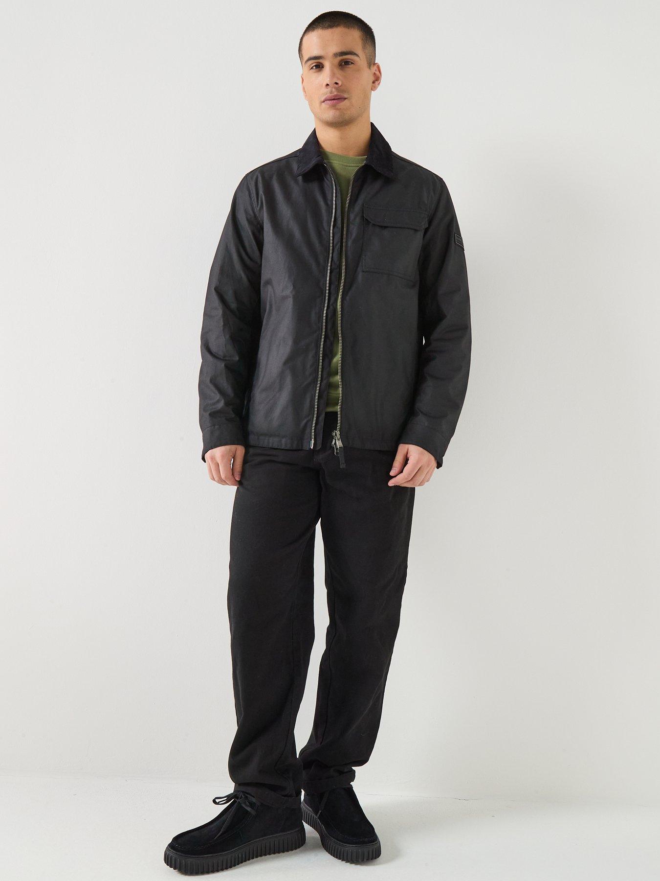 Image 3 of 6 of Barbour International Maze Wax Jacket - Black
