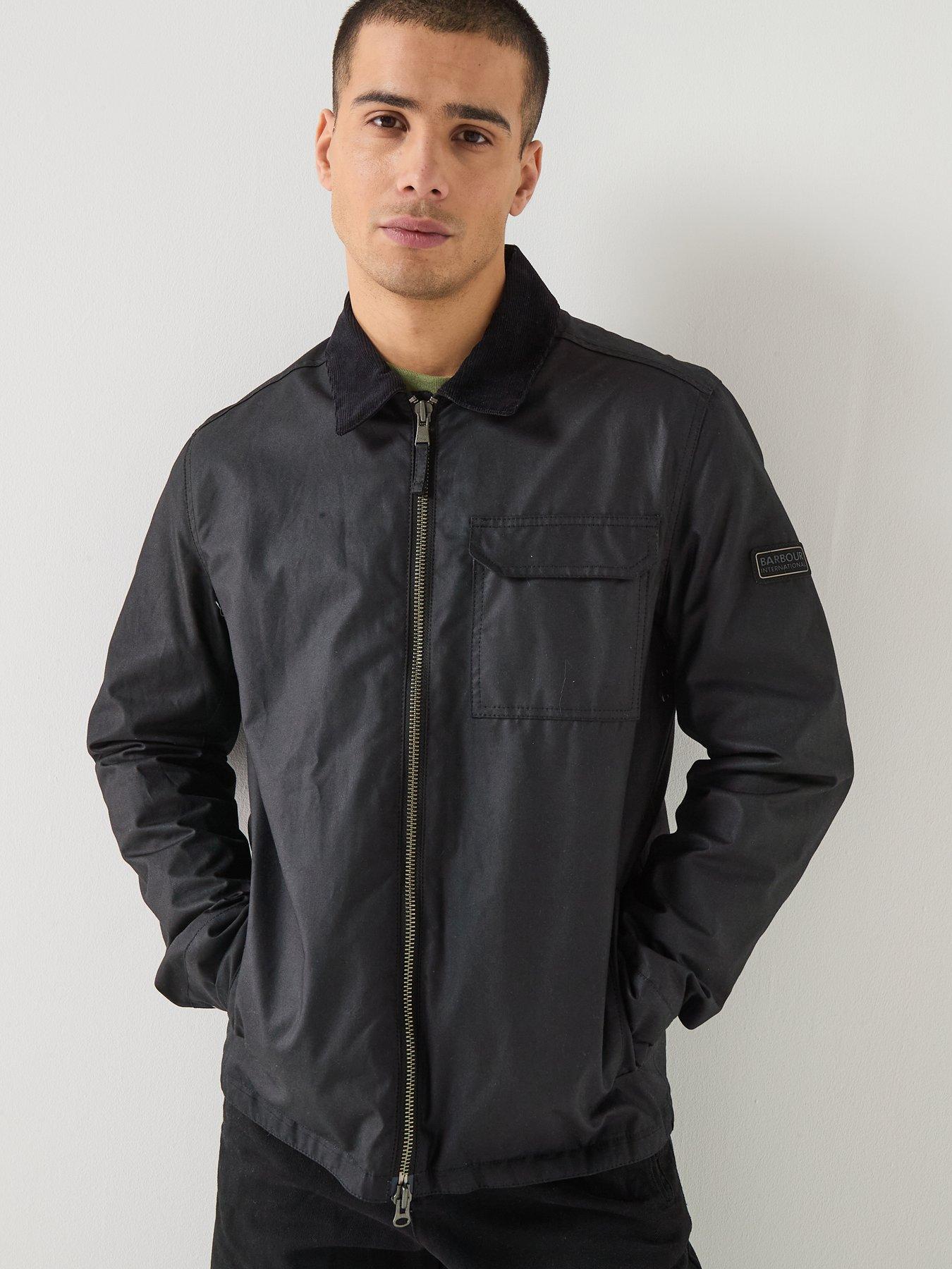 Image 5 of 6 of Barbour International Maze Wax Jacket - Black