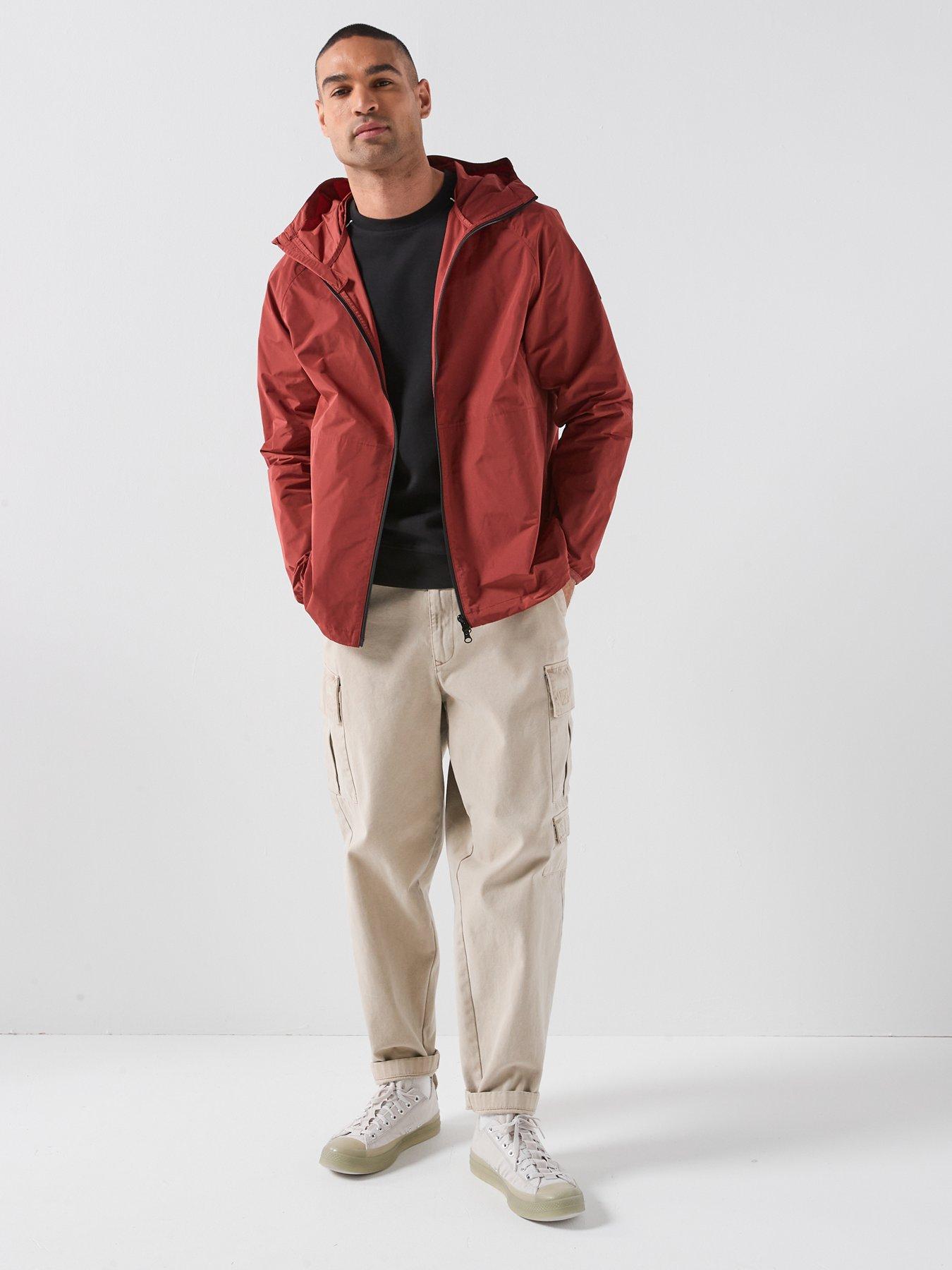  image of barbour-international-peckett-showerproof-jacket-dark-orange