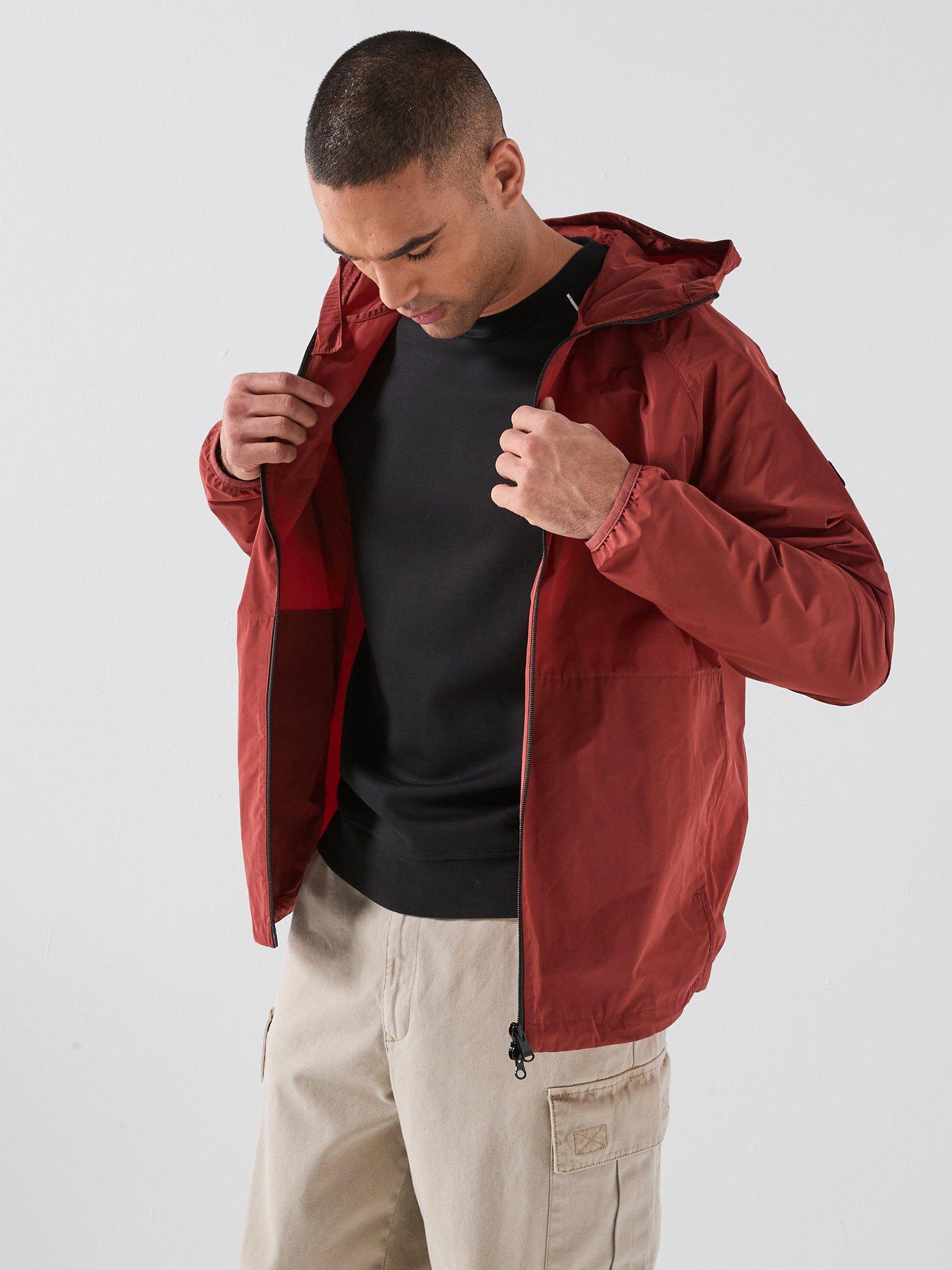  image of barbour-international-peckett-showerproof-jacket-dark-orange