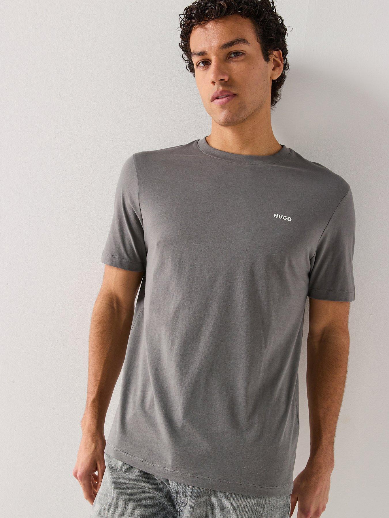 HUGO Dero222 Regular Fit T-Shirt - Dark Grey