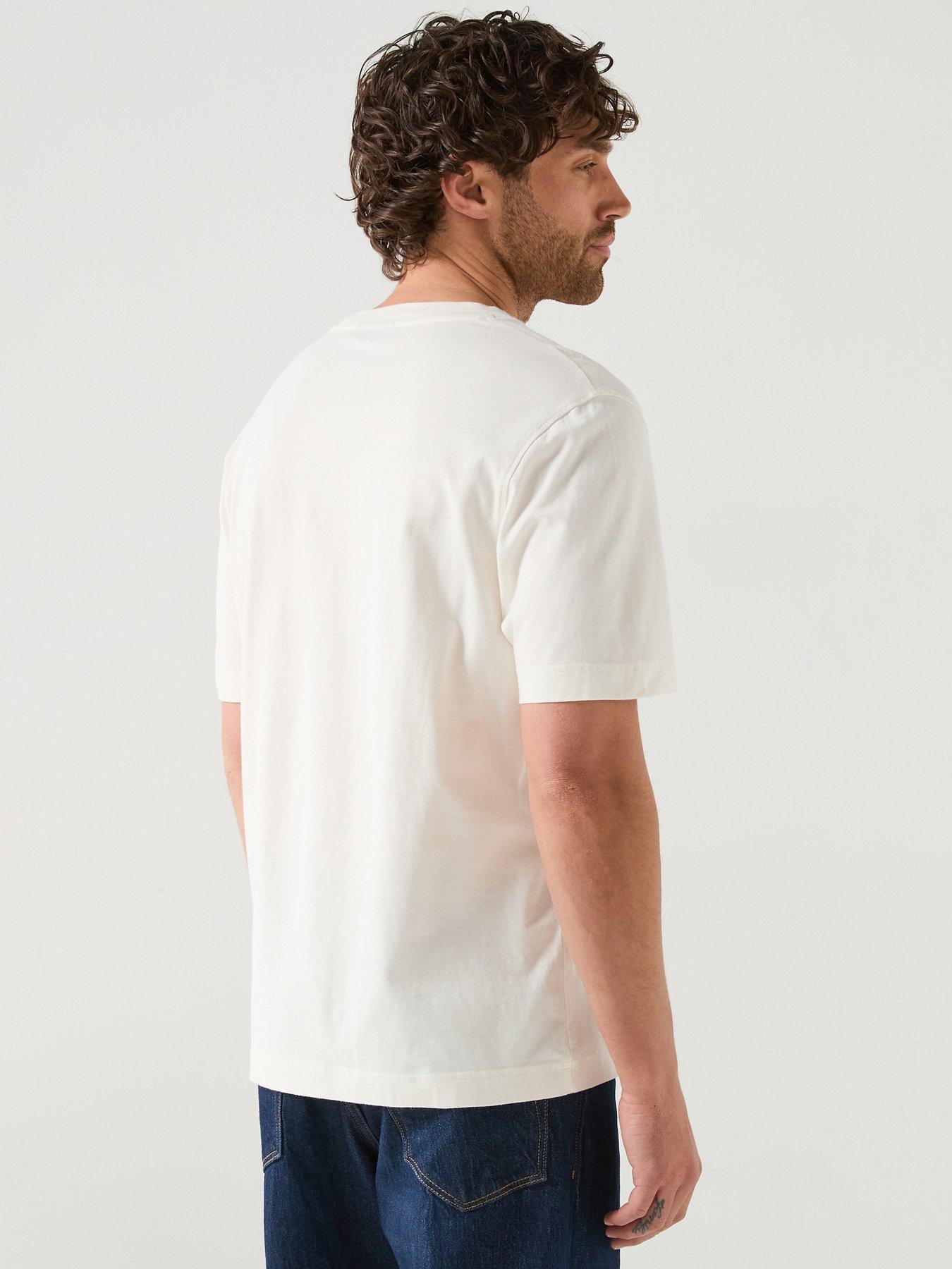Image 2 of 6 of Barbour International Cowl Motorbike Graphic Relaxed T-Shirt - White