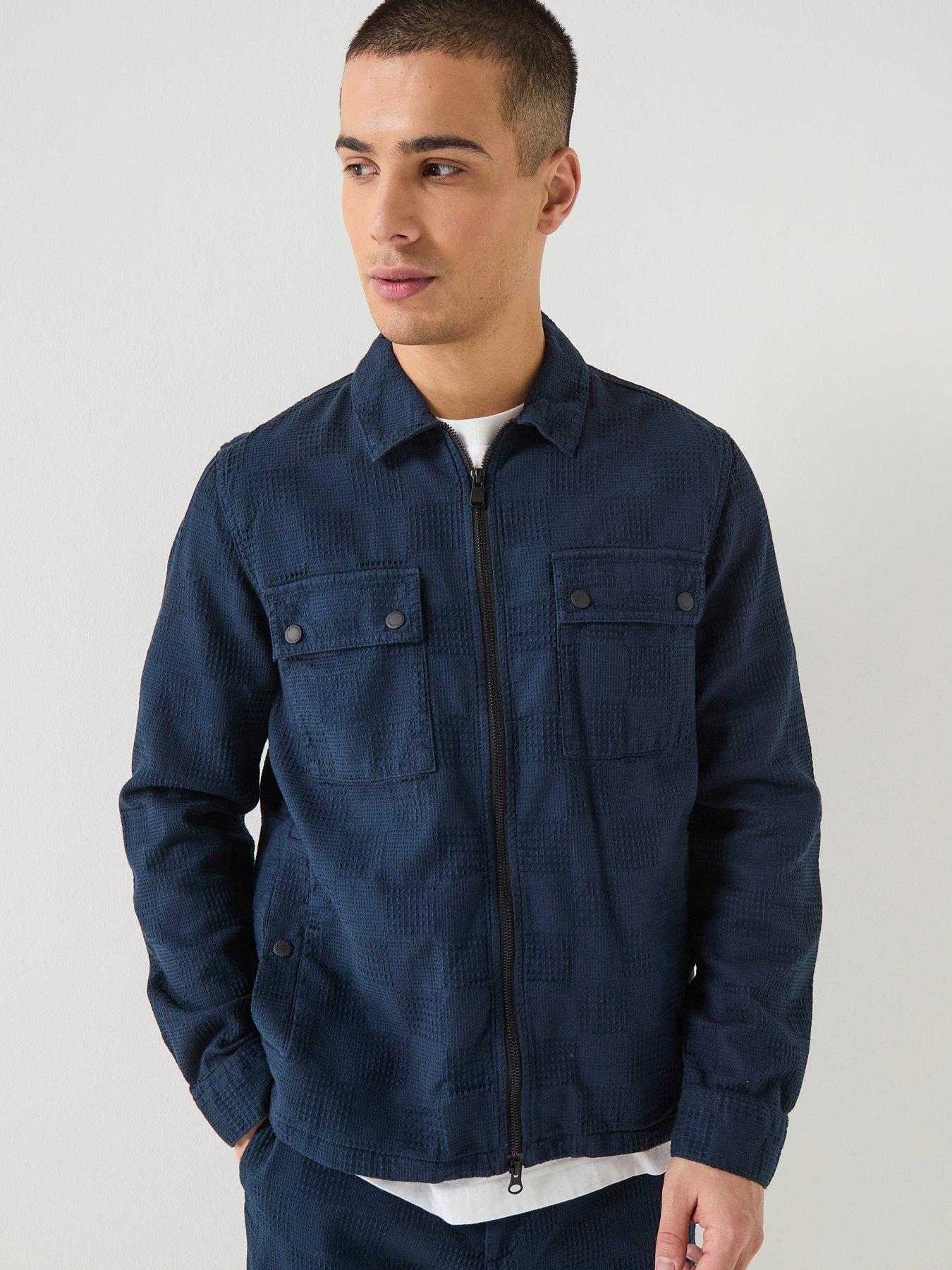 Barbour International Blackstreak Summer Jacquard Overshirt - Navy