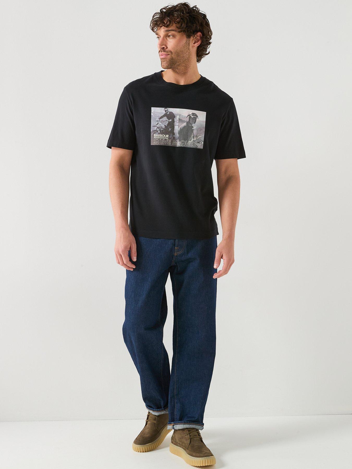 Image 3 of 5 of Barbour International X Steve Mcqueen Hellen Photographic T-Shirt - Black