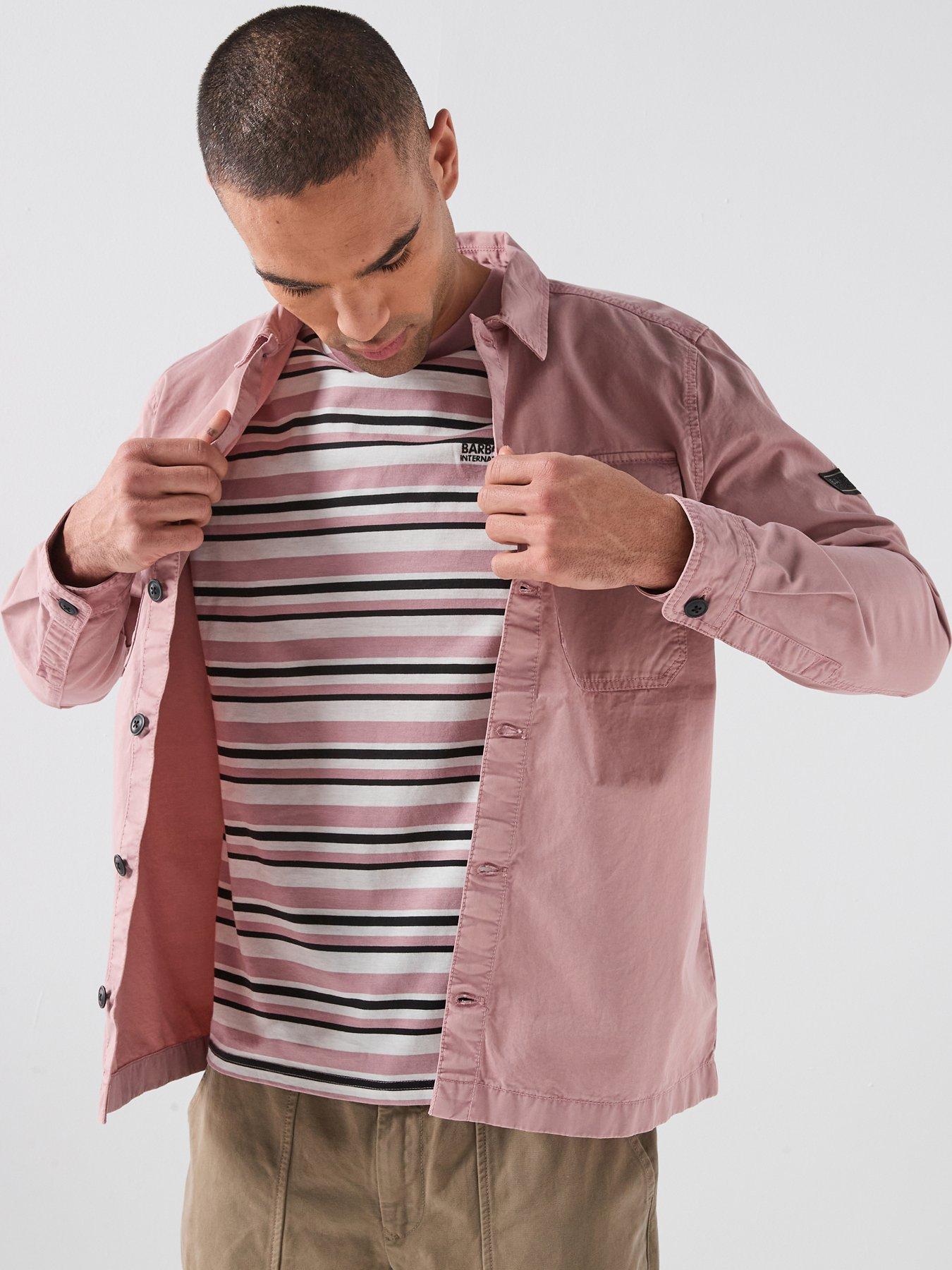 Image 1 of 5 of Barbour International Arlo Overshirt - Pink