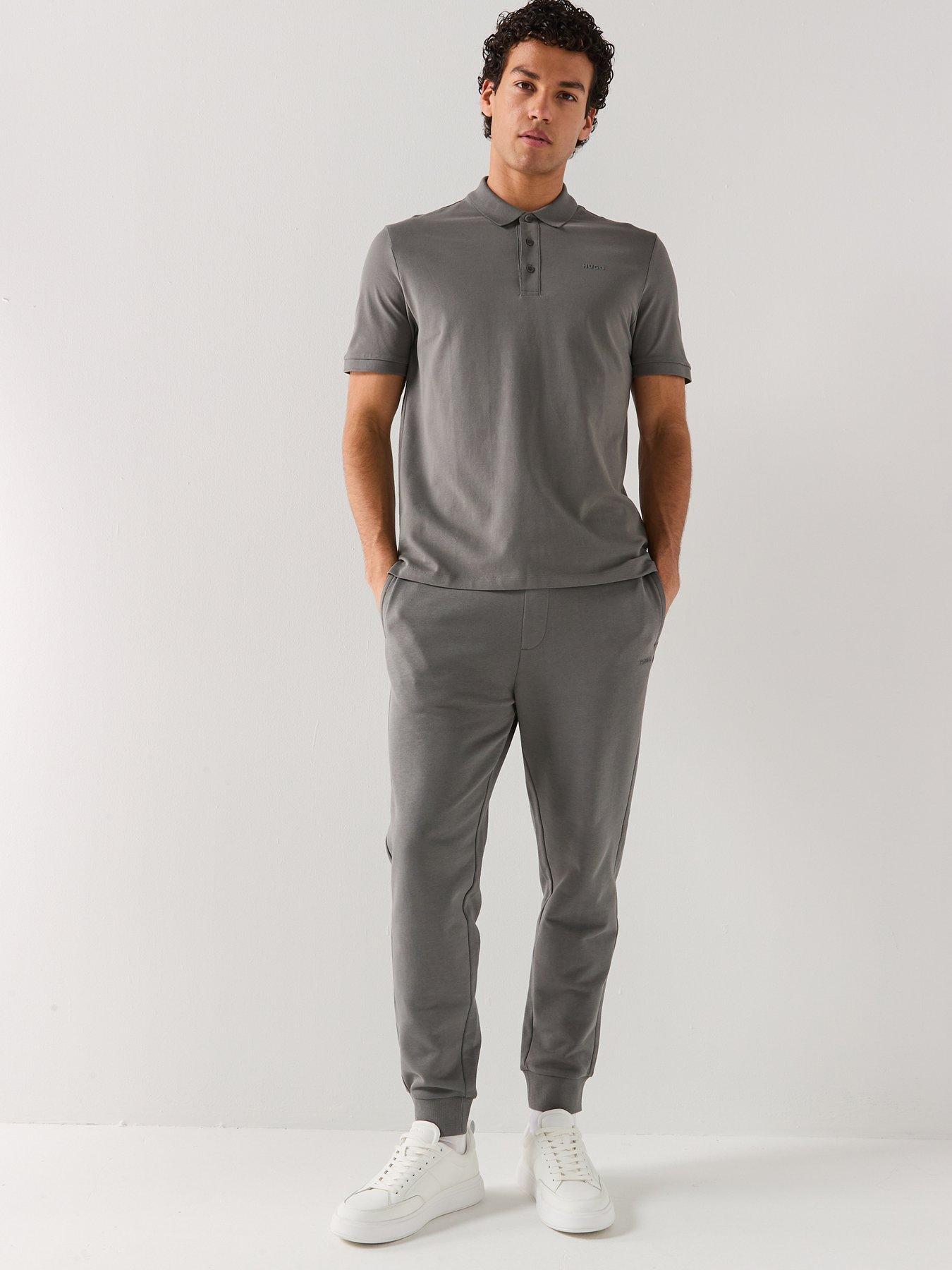 Image 3 of 4 of HUGO Donos222 Regular Fit Left Chest Logo Polo Shirt - Dark Grey