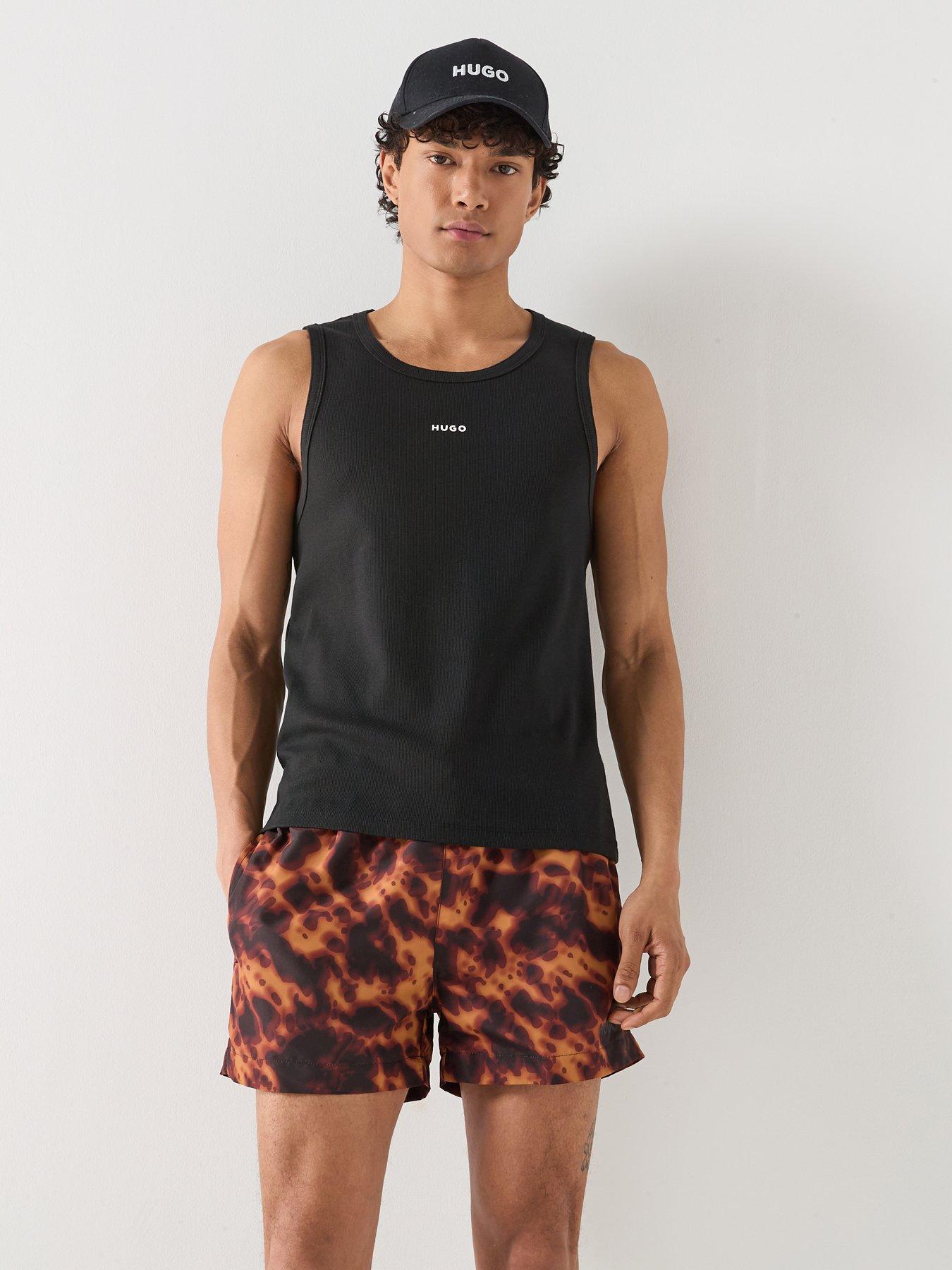 HUGO Dapota Slim Fit Sleeveless T-Shirt - Black