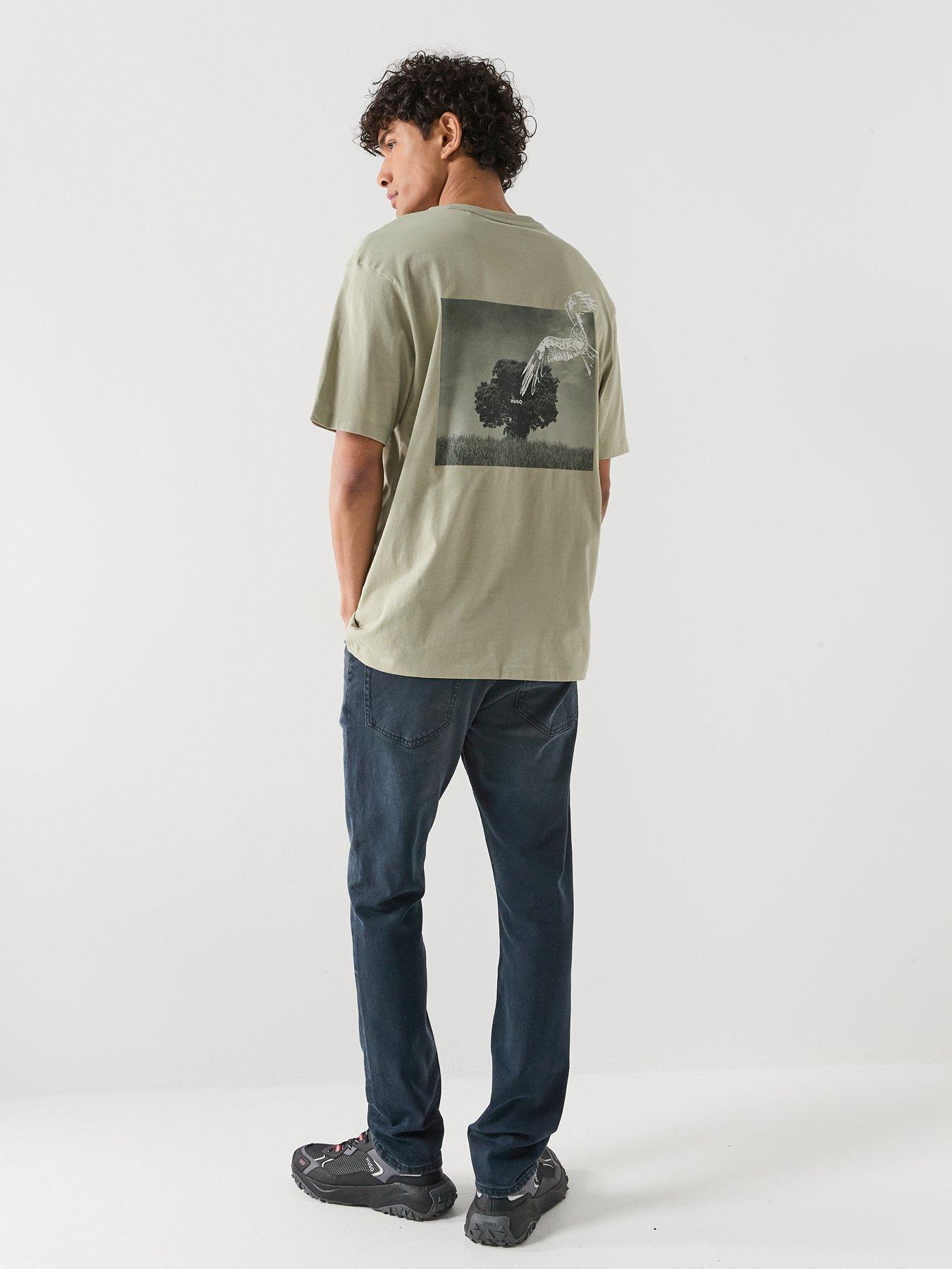  image of hugo-734-extra-slim-fit-jeans-dark-blue