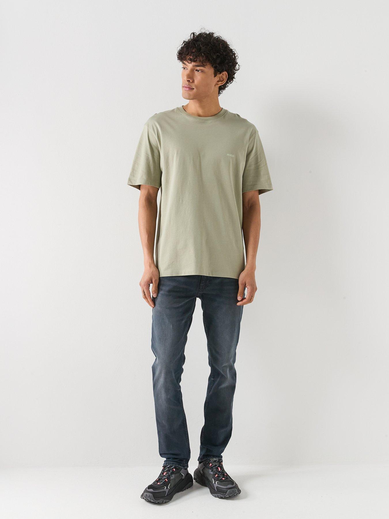  image of hugo-734-extra-slim-fit-jeans-dark-blue